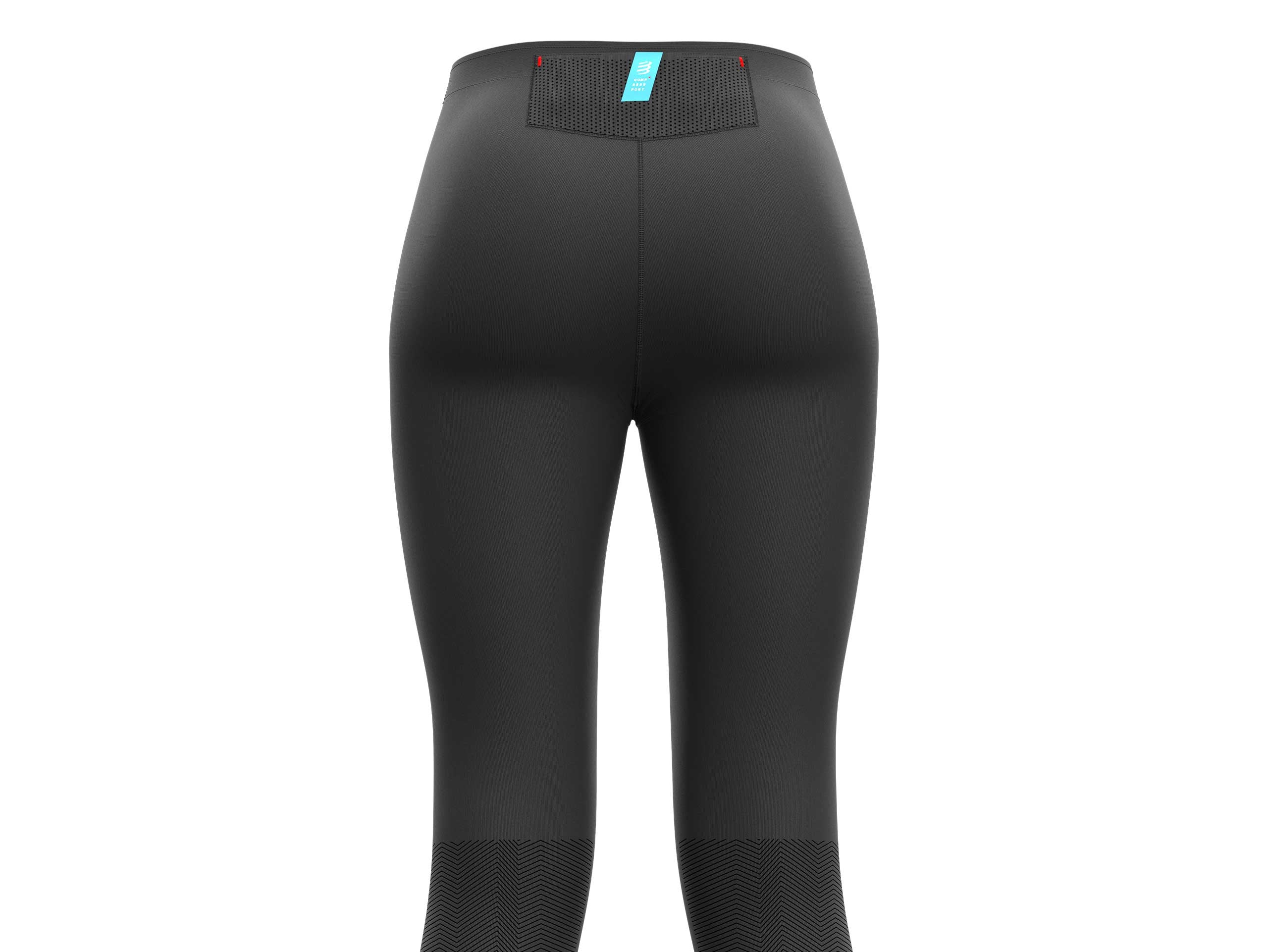 Compressport Women's Trail Running Under Control Pirate 3/4 Tights - Black (AW00004B) | High-Performance Running & Hiking Compression Pants for Outdoor Adventures