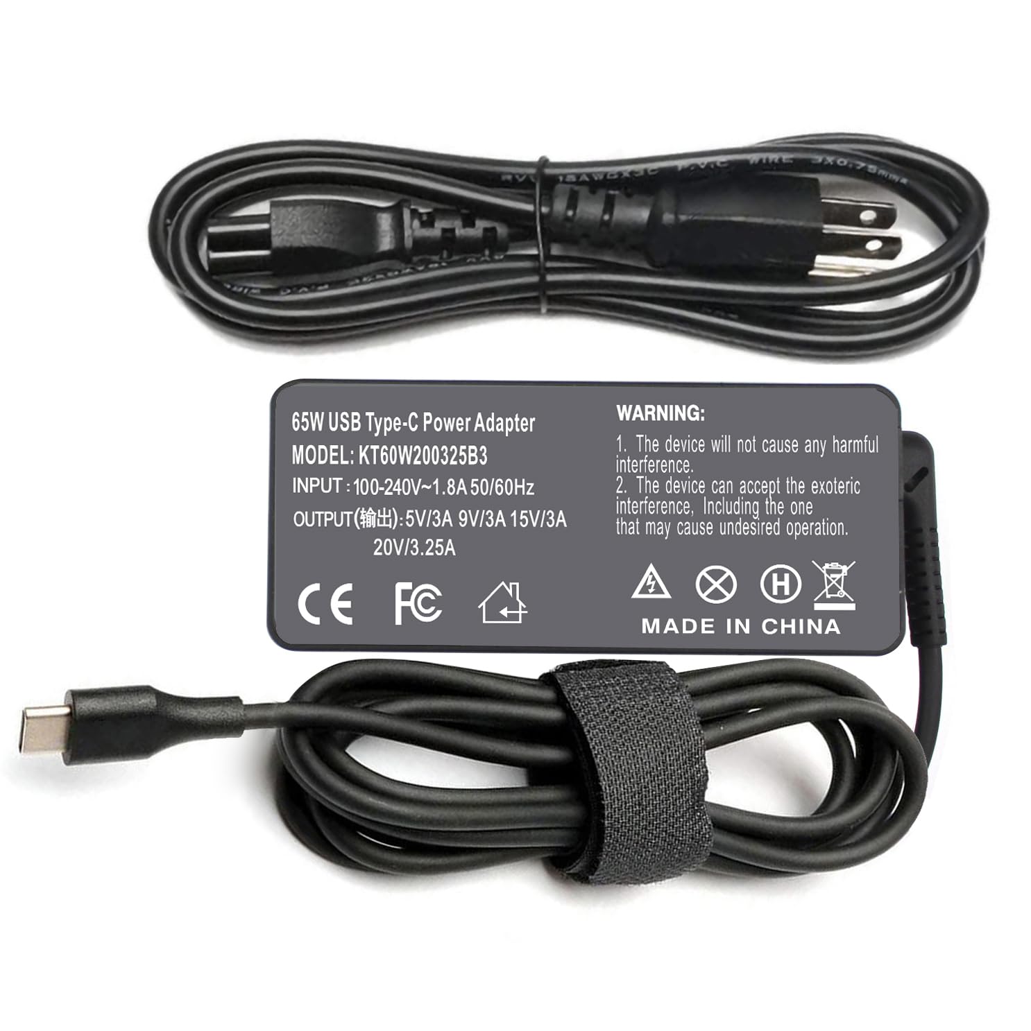65W USB-C Fast Charger for Samsung Galaxy Book Laptop - Compatible with Galaxy Book Pro/Pro 360/Go - Perfect for Home, Office & Travel Charging