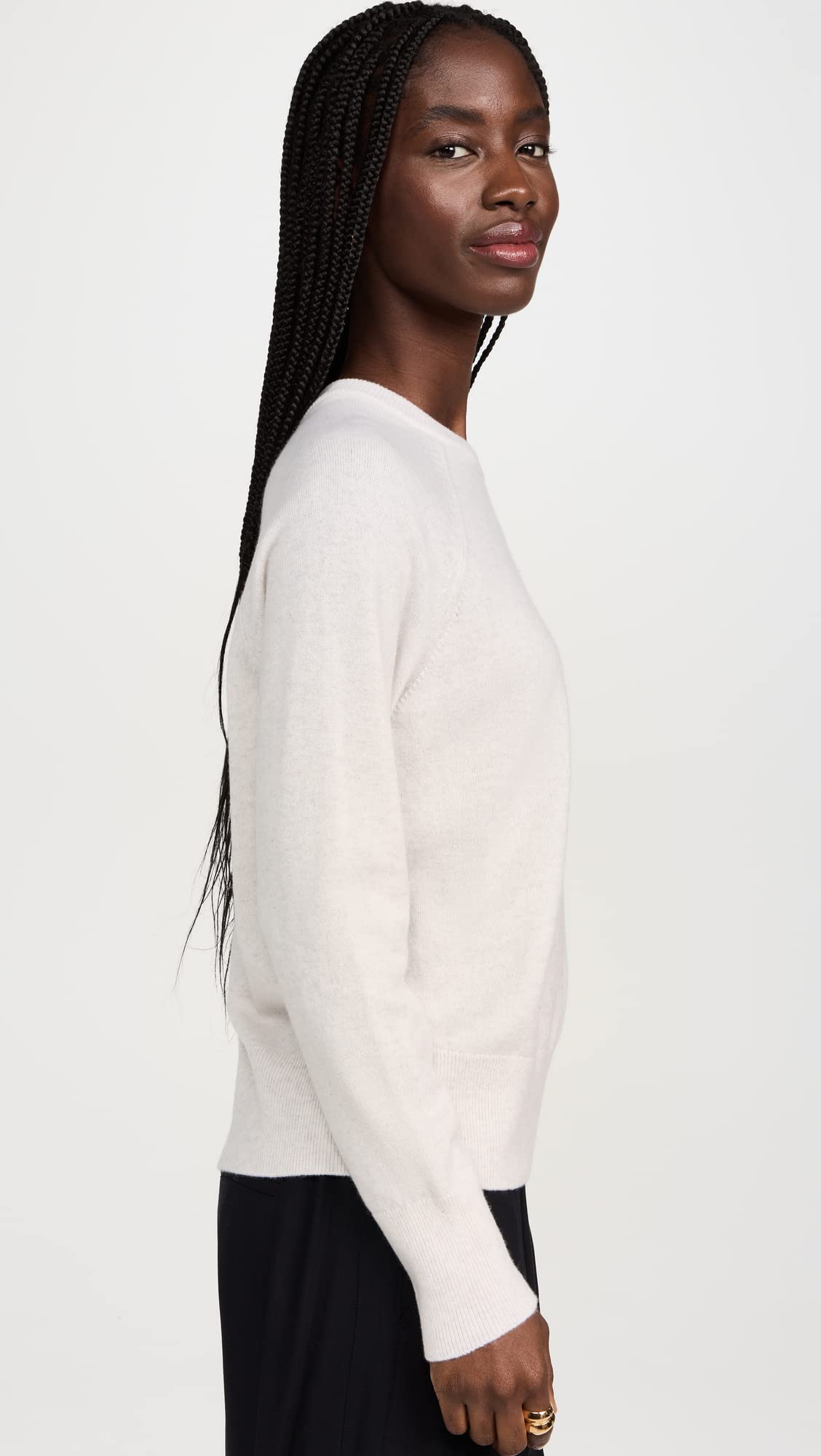 Vince Women's Long Sleeve Sweater - Soft Cashmere Blend Knit Pullover for Fall & Winter | Office Wear, Casual Outfits, Date Night & Holiday Style