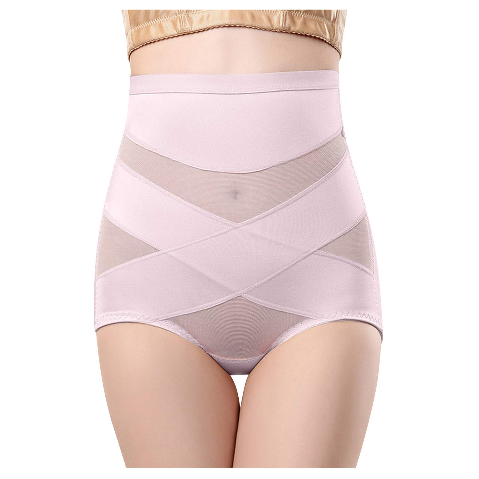 High Waist Tummy Control Shapewear for Women - Slimming Panty Pants with Waist & Hip Compression - Body Shaper Underwear for Postpartum & Everyday Use