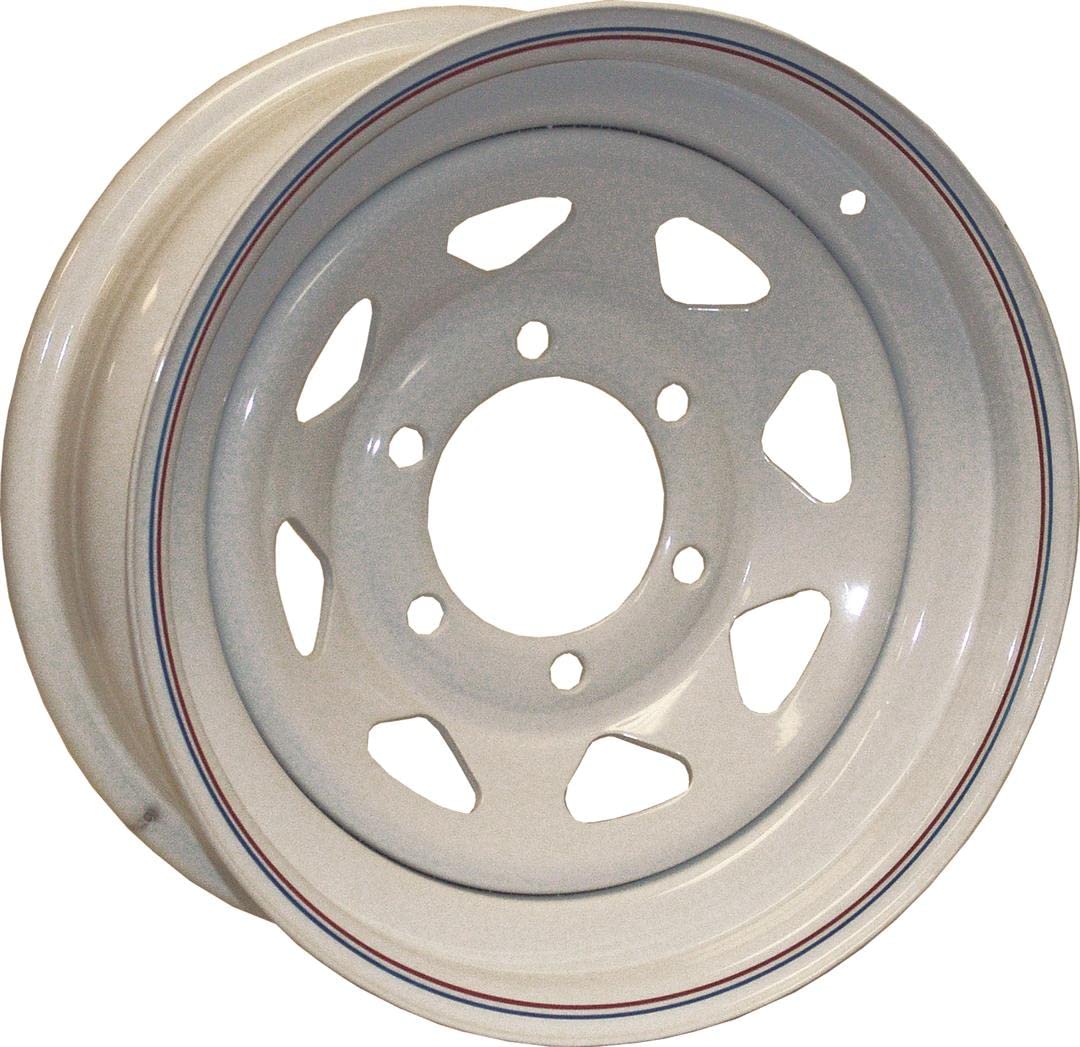 Americana 15x6 SPK 5H-4.5 White Steel Wheel - Perfect for Classic Cars, Hot Rods & Custom Builds