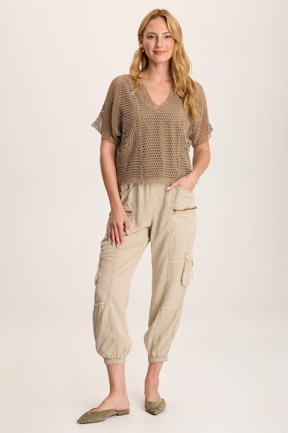 Crochet Layered Top for Women - Boho Chic Lace Blouse - Summer Beach Party & Casual Outfit