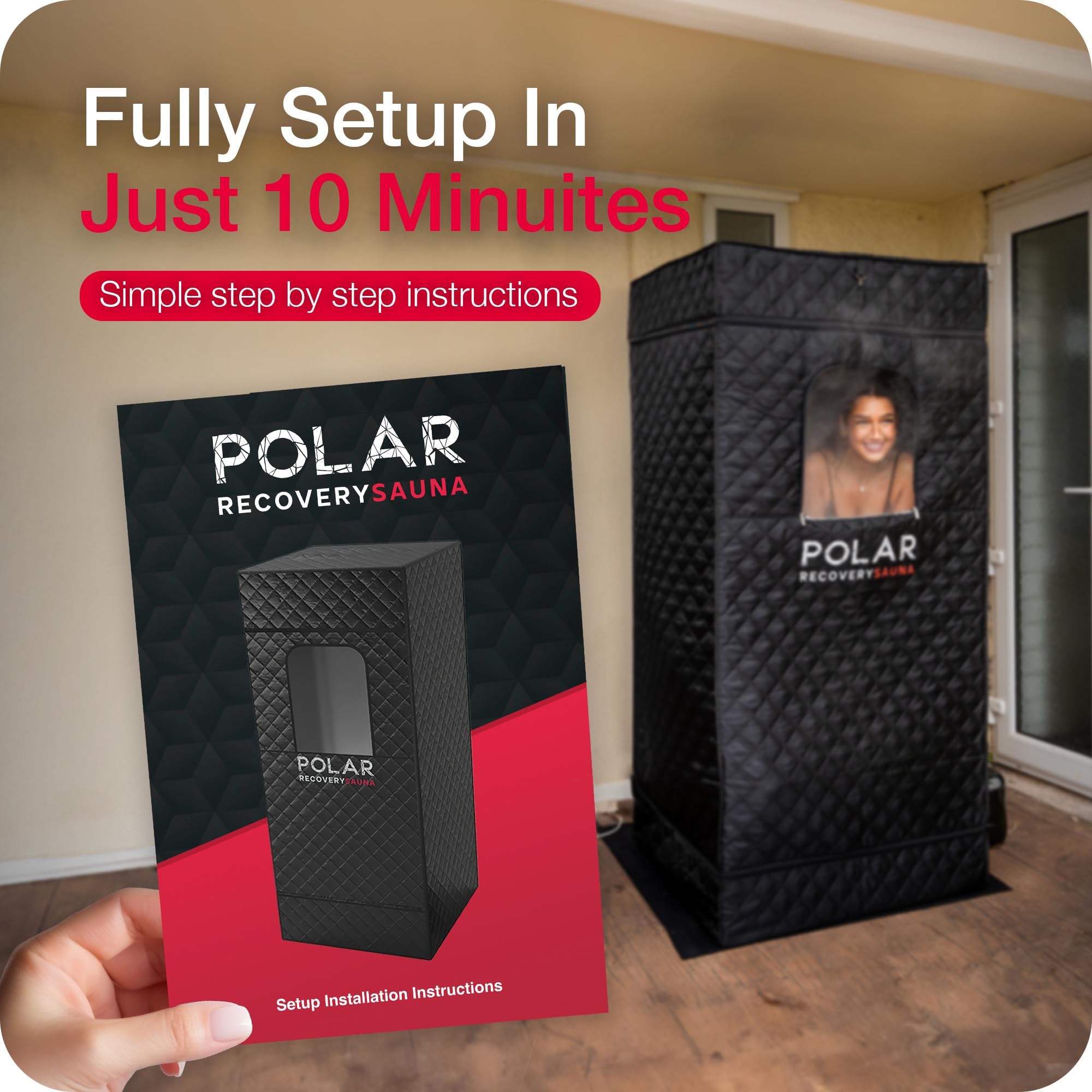 Portable Home Sauna Tent - Indoor Dry Infrared Sauna for Relaxation, Detox & Muscle Recovery | Perfect for Home Spa, Yoga & Post-Workout Therapy