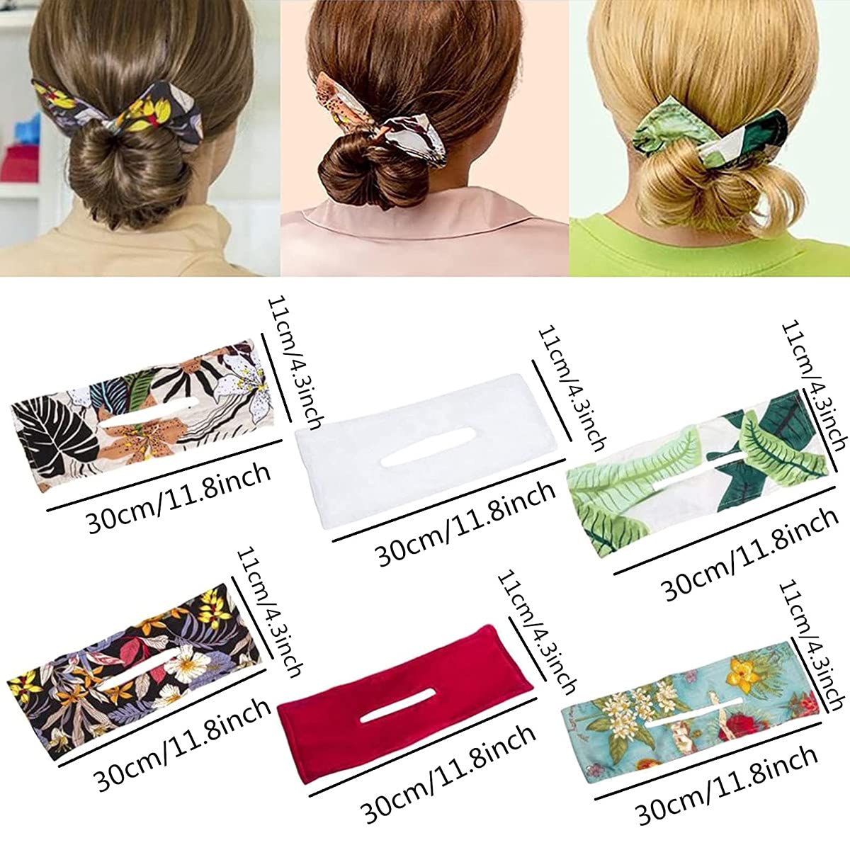 Deft Bun Magic Hair Bun Maker - Quick & Easy Hair Donut for French Twist, Updo, and Stylish Bun Hairstyles - Classy Multicolor Cloth Hair Clip (Black) | Perfect for Parties, Weddings, Work, and Everyday Fashion