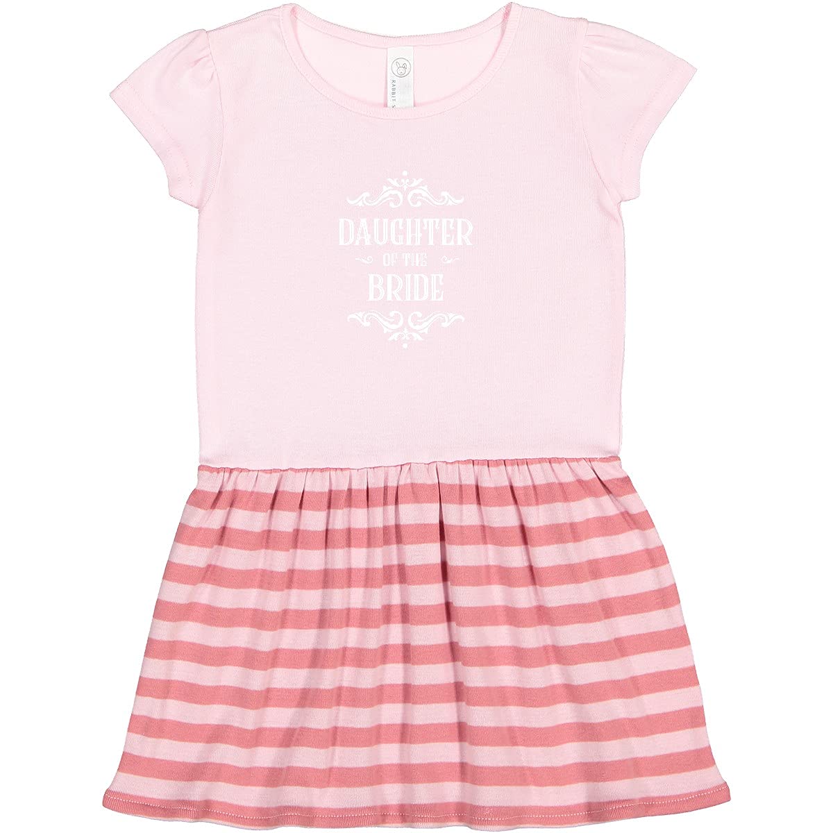 Inktastic Bride's Daughter White Toddler Dress - Perfect for Weddings & Special Occasions