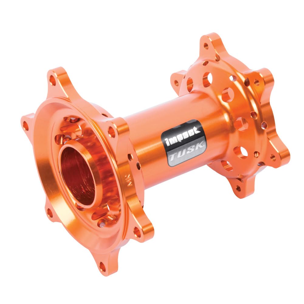 TUSK Impact Motorcycle Rear Hub - Orange - Compatible with Husqvarna TC 85 17/14 (2014-2020) - Durable Off-Road Replacement Part for Motocross & Trail Riding