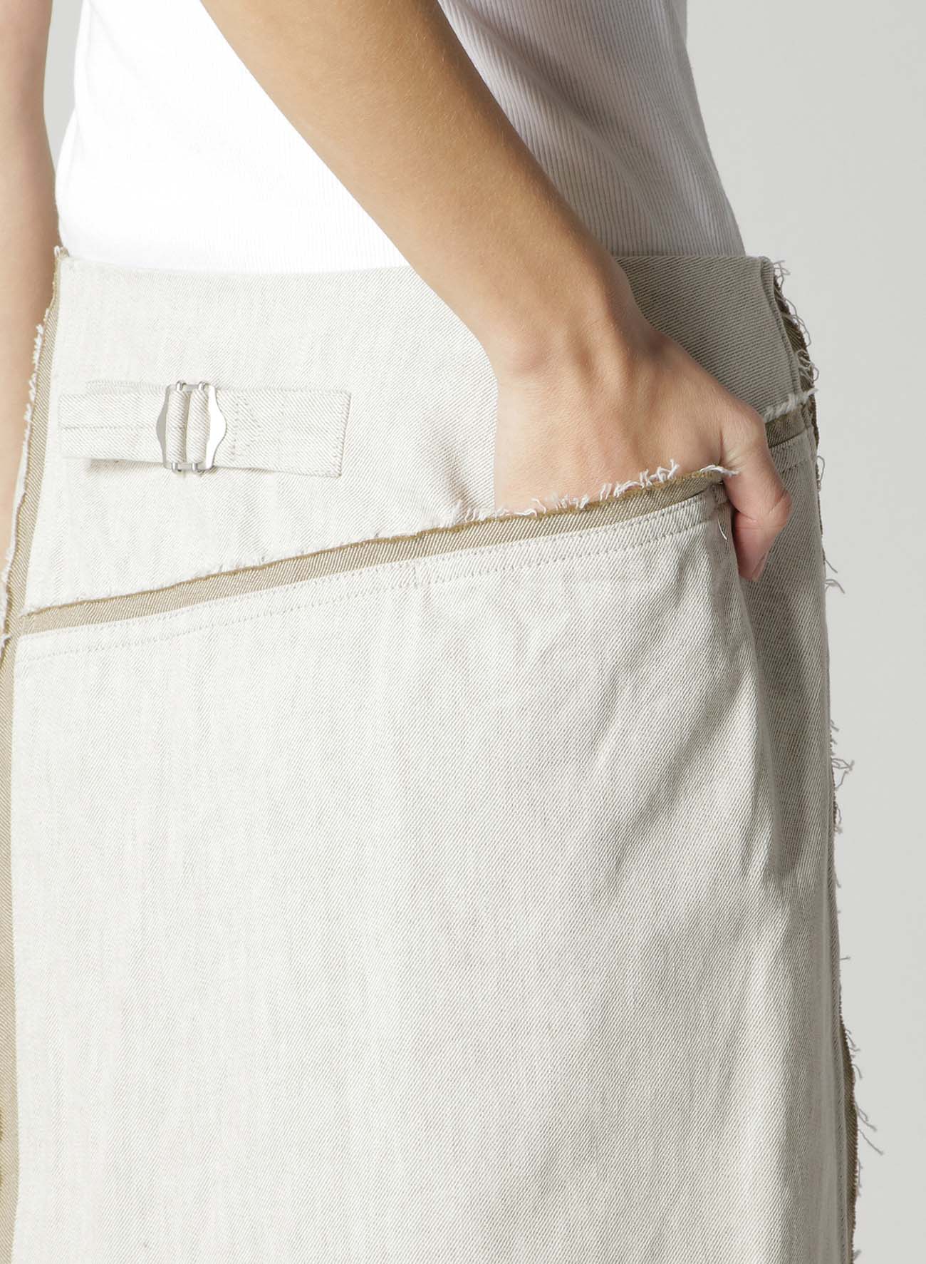 10oz Denim Wrap Skirt with Panels - Stylish & Comfortable Women's Fashion for Casual Outings & Summer Wear