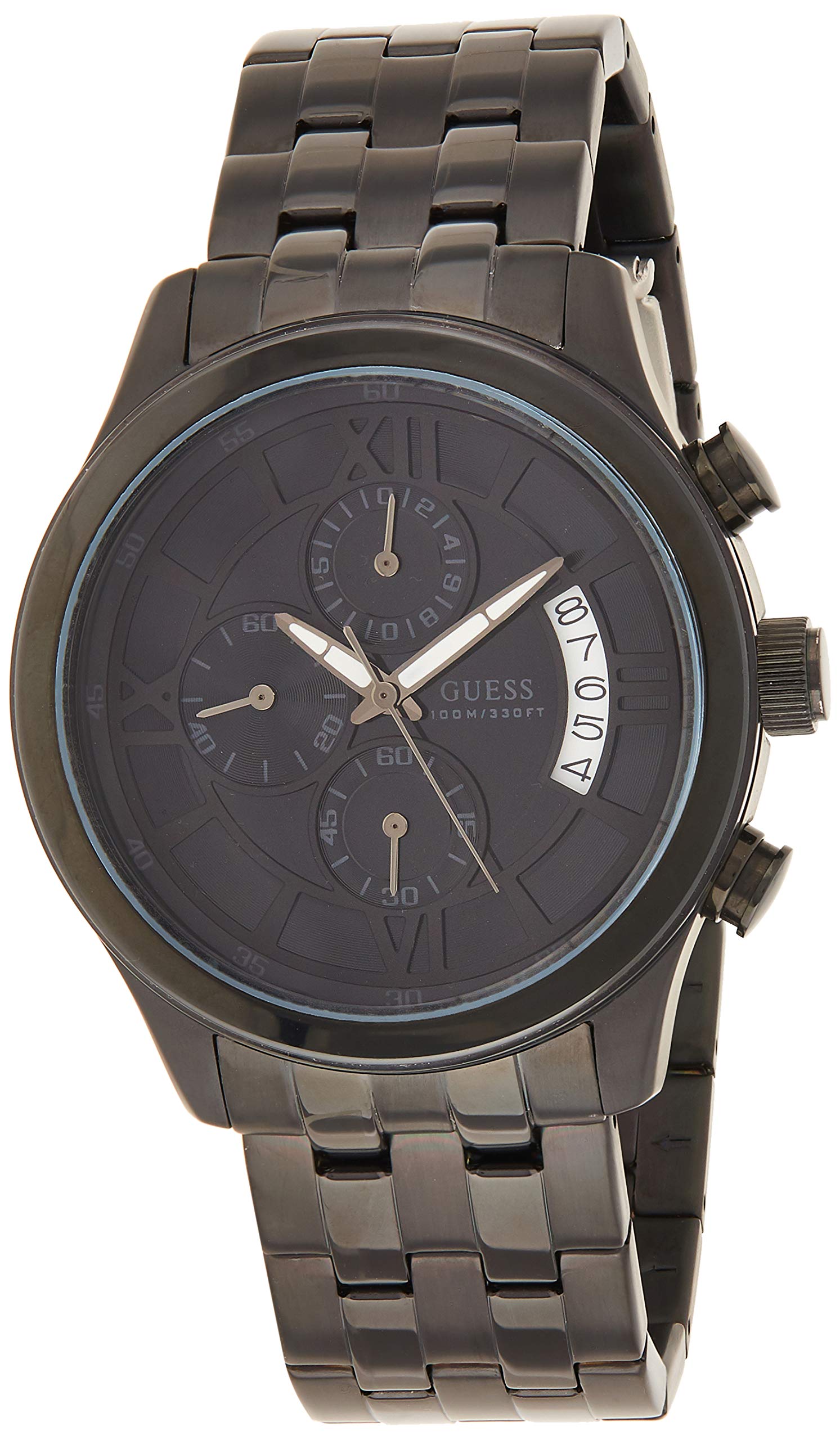GUESS U17526G1 Roman Numeral Stainless Steel Watch for Women - Elegant Dress Watch for Office, Party & Everyday Wear