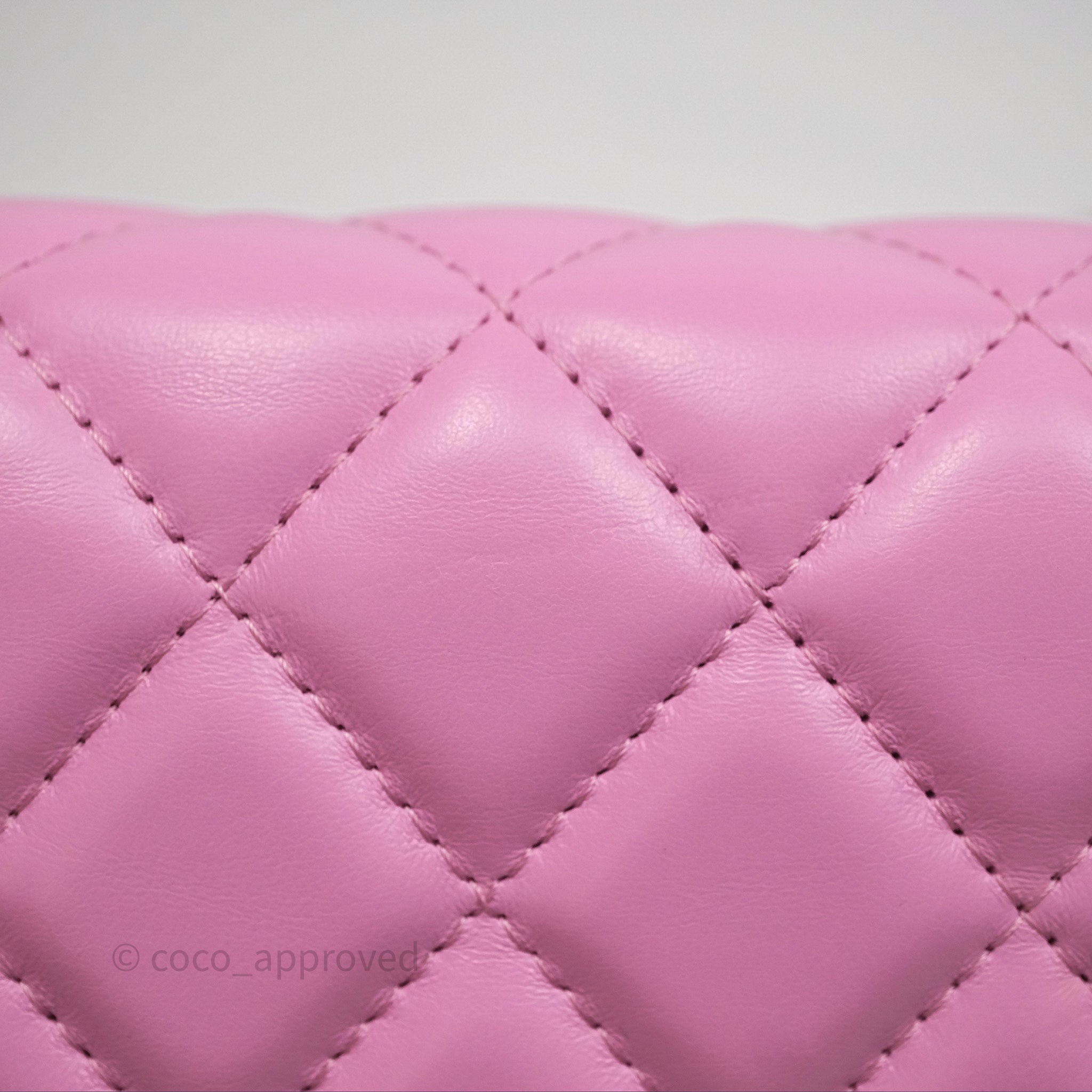 Chanel CC Chain Wallet On Chain WOC in Pink Lambskin with Aged Gold Hardware - Luxury Crossbody Bag for Women, Perfect for Evening Out & Special Occasions