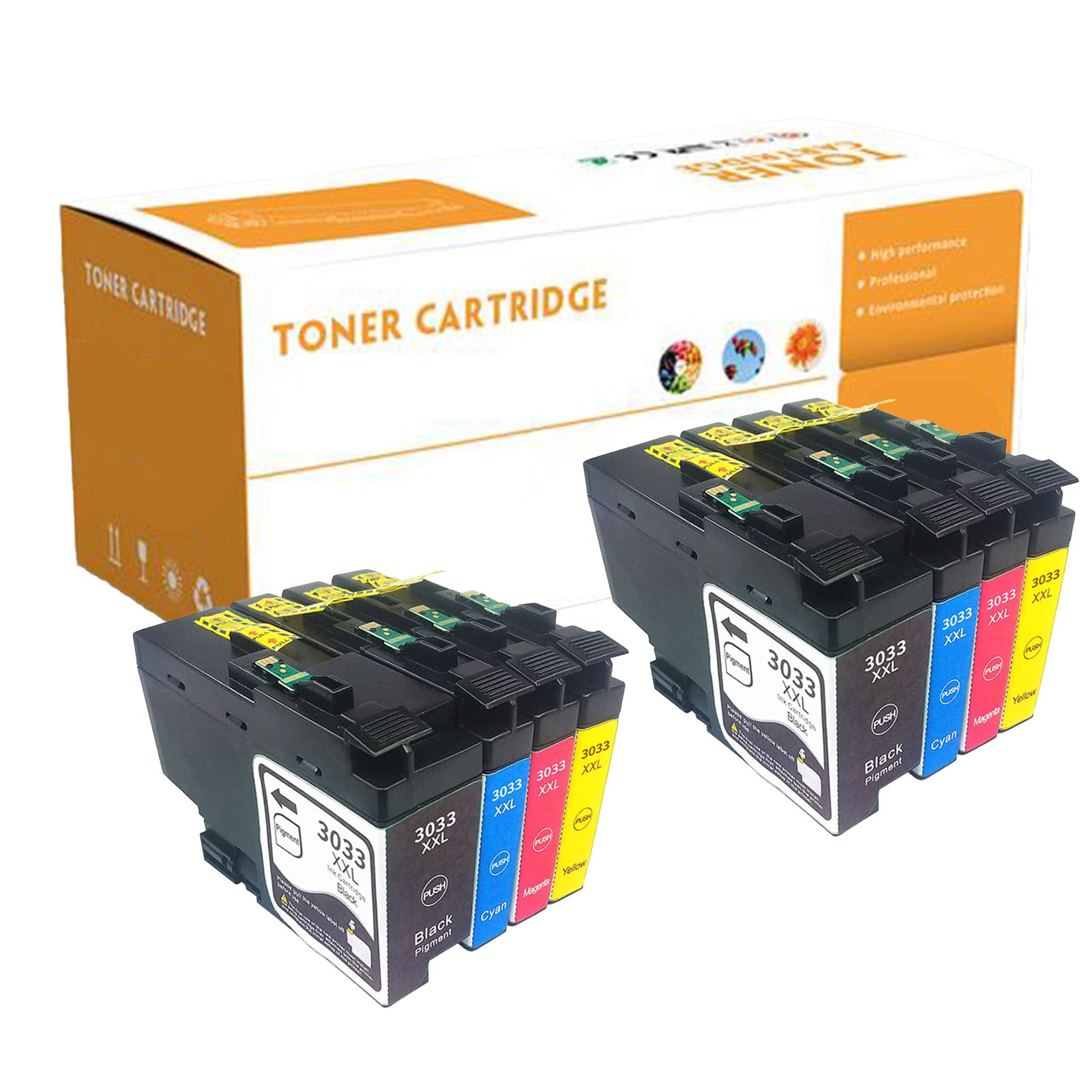 ZCFJ LC3033 Compatible Ink Cartridge Replacement for Brother J995DW J815DW J805DW Printers - High Yield 2-Pack - Ideal for Home Office & School Printing Projects