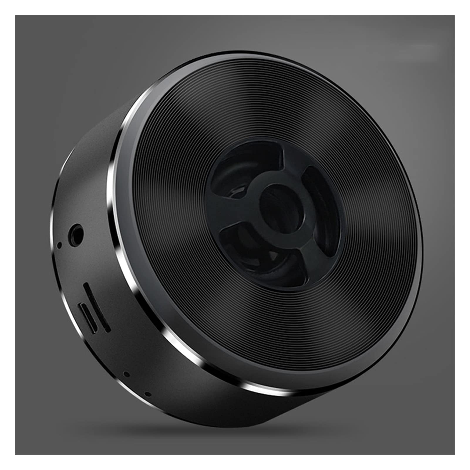 Portable Bluetooth Speaker with Subwoofer, Wireless Mini Speaker - USB/TF Card Support, Aluminum Alloy Body, Stereo Sound (Black) - Perfect for Outdoor, Travel, Home & Party Use