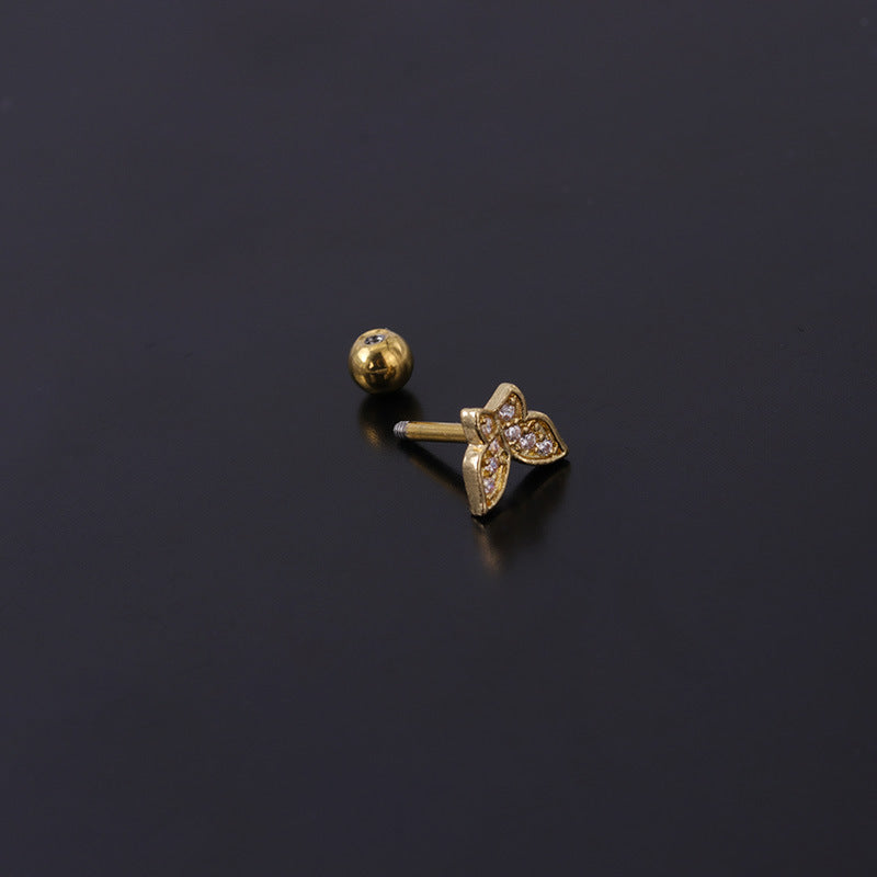 1.2mm Marquise Geometry Daith Stud Piercings - 316L Surgical Steel Body Jewelry for Cartilage & Ear Piercing | Perfect for Everyday Wear & Special Occasions