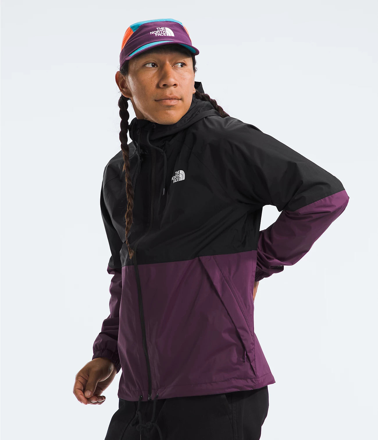 Antora Men's Rain Hoodie - Waterproof Windbreaker Jacket for Outdoor Hiking & Commuting | NF0A7QF3