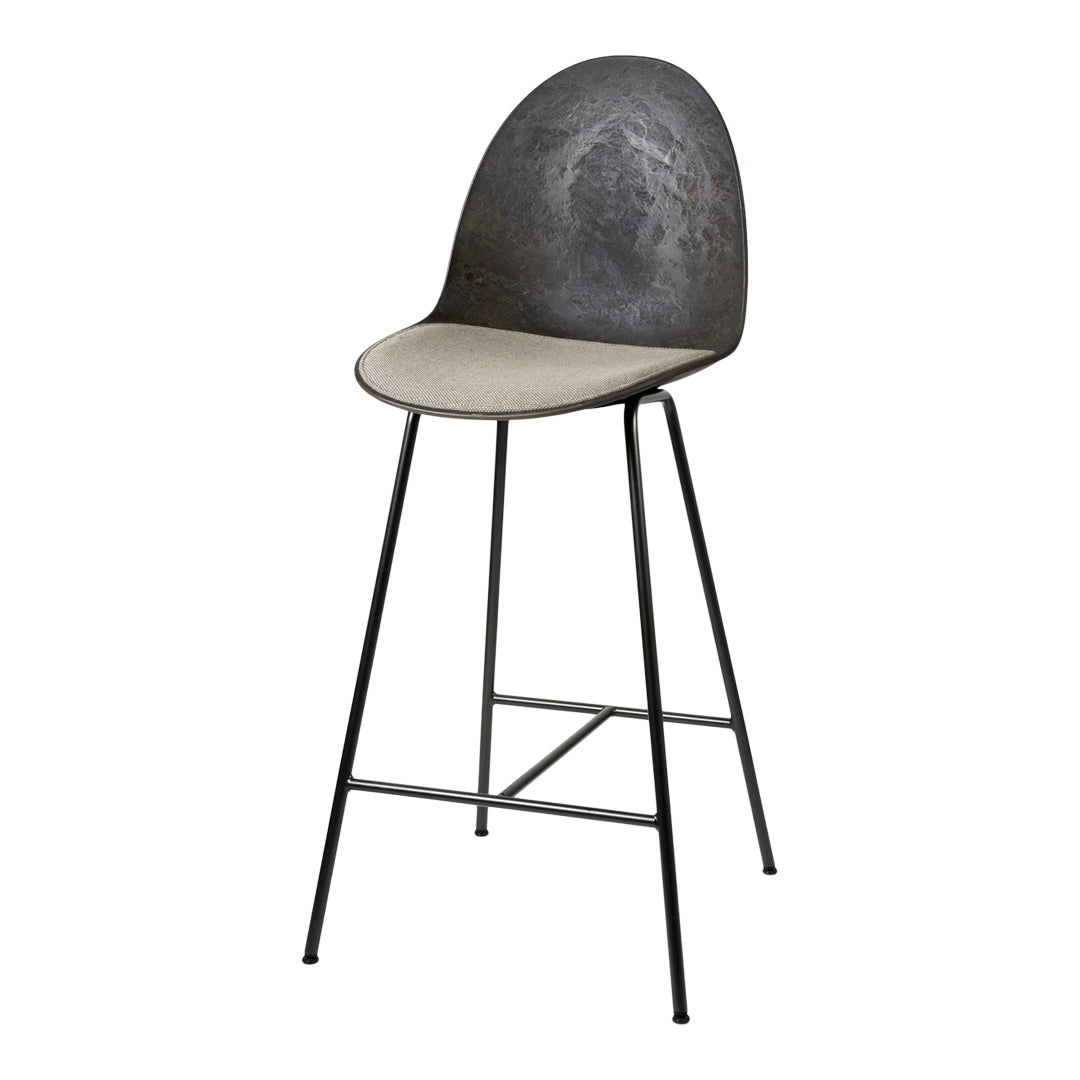 Eternity Counter Stool with Upholstered Seat - Modern Kitchen Bar Stool for Dining Room, Breakfast Nook & Home Decor