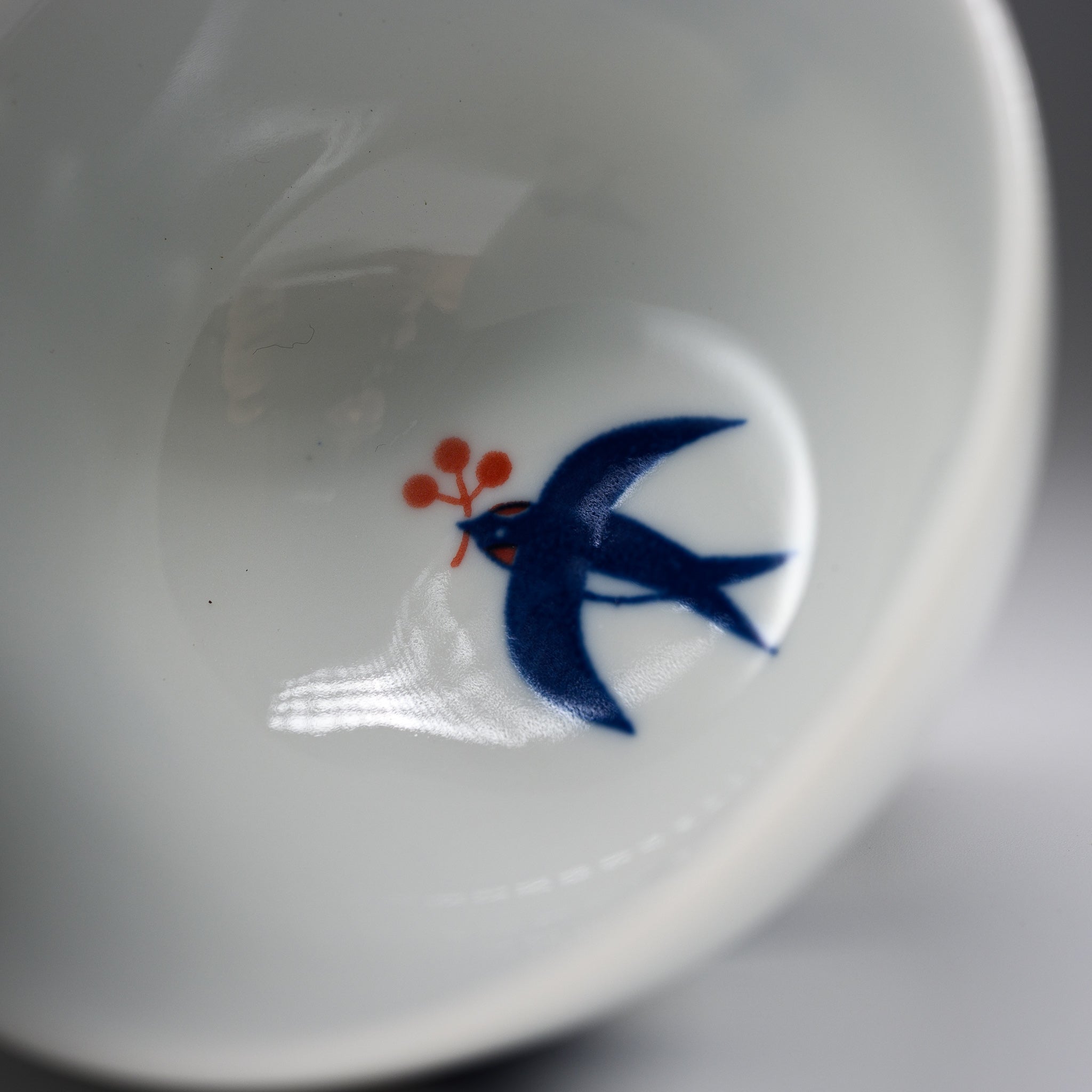 Handcrafted Mino Ware Swallow Pair Rice Bowl Set - Japanese Ceramic Tea Bowl for Sushi, Rice & Soup - Perfect for Home Dining, Gifts & Japanese Tea Ceremony