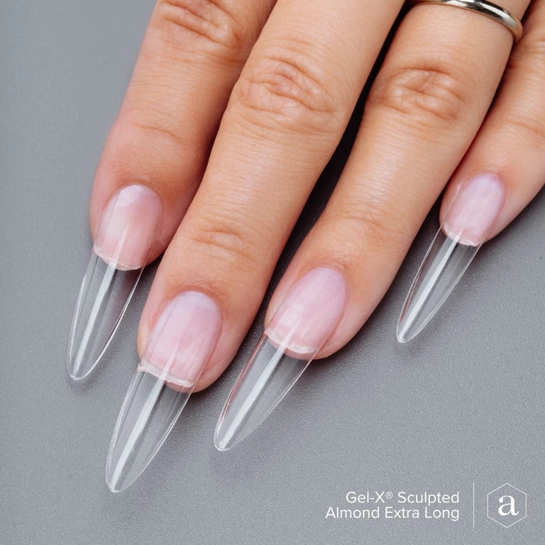 Apres Gel X Tips 2.0 (420pc) - Extra Long Almond Shaped Nail Extensions for Salon & DIY Manicure | Professional Sculpted Gel Nails for Home & Party Use