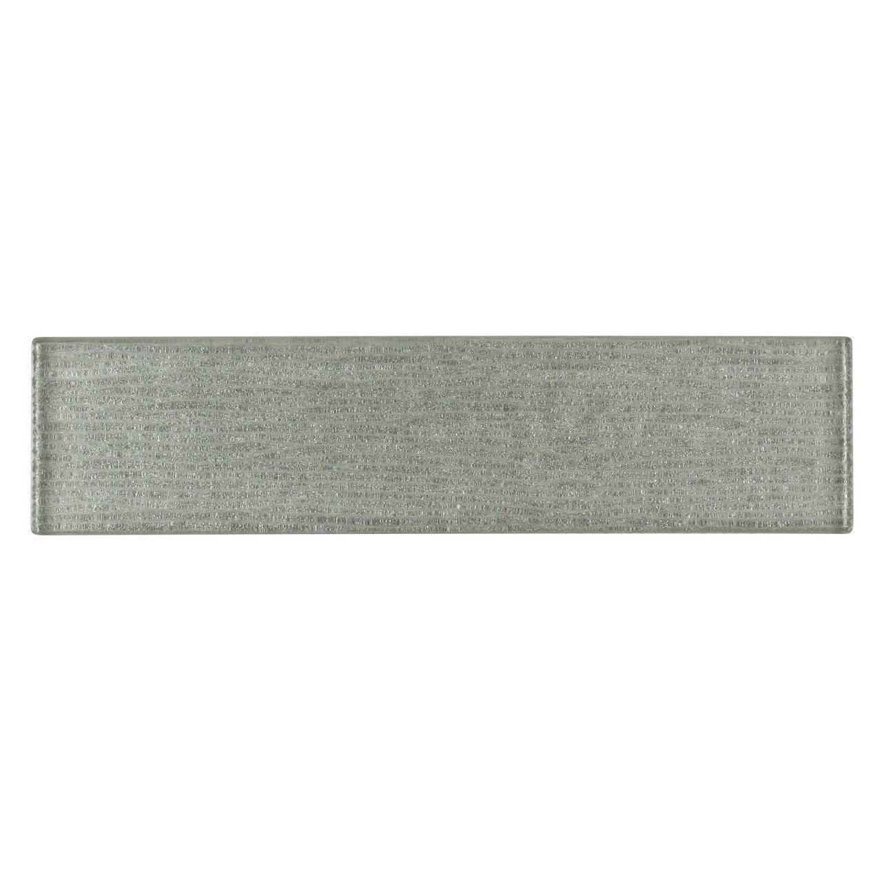 Premium Glass Subway Tile 2x8 in Linen Sleet Finish - Perfect for Kitchen Backsplash, Bathroom Walls & Modern Home Decor