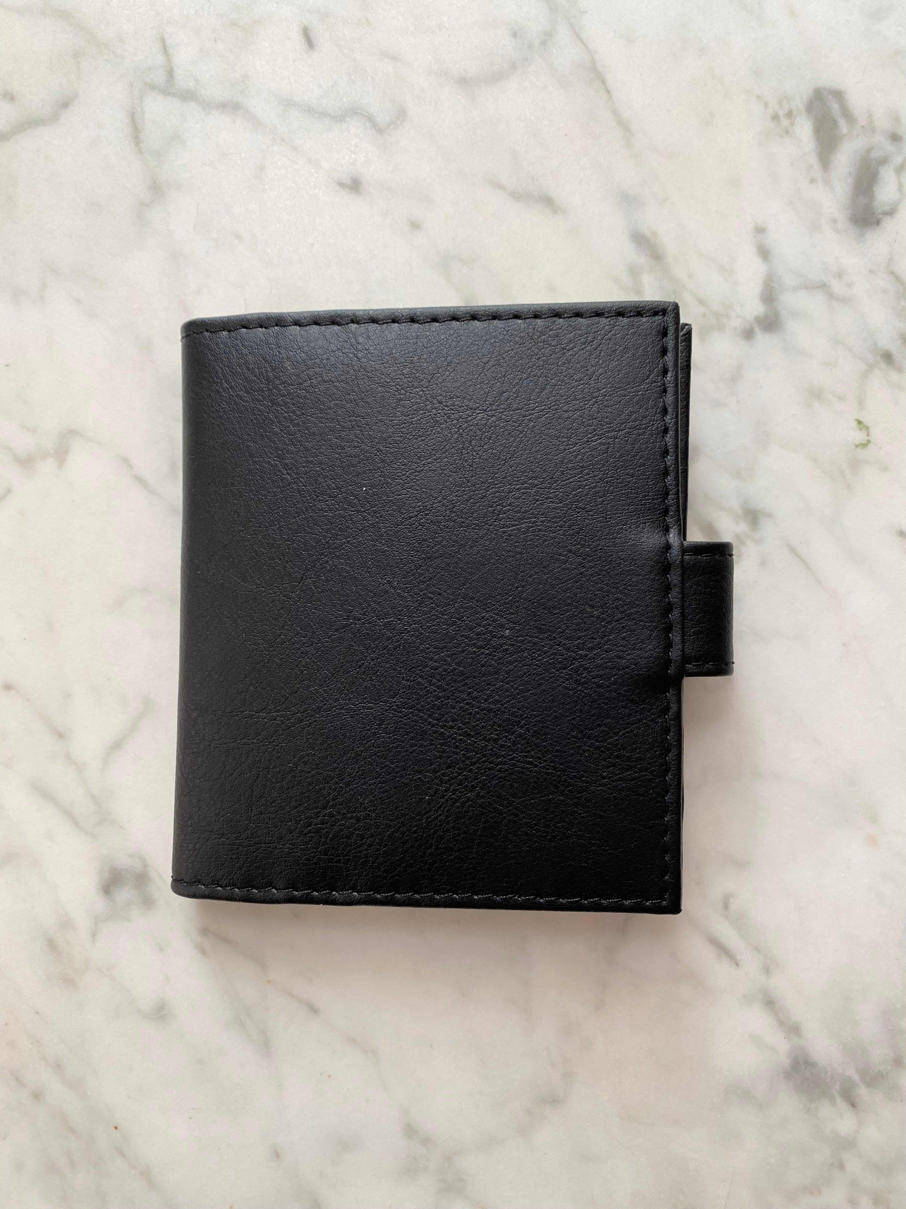 Novacas Black Lilas Wallet for Women - Slim RFID Blocking Leather Bifold Wallet - Perfect for Everyday Use, Travel, and Gift Giving