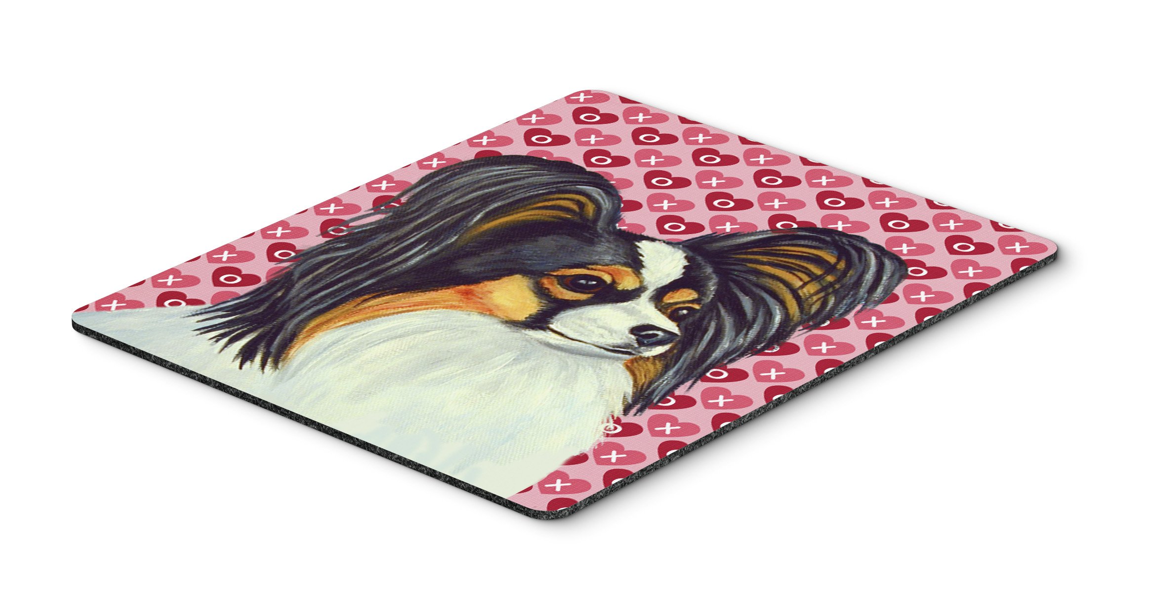 Caroline's Treasures LH9165MP Papillon Hearts Love & Valentine's Day Mouse Pad - Non-Slip Large Computer Mouse Mat for Office, Gaming & Work | Washable Desk Pad for Laptop & PC | Perfect for Valentine's Gifts, Home Decor & Workspace Accessories