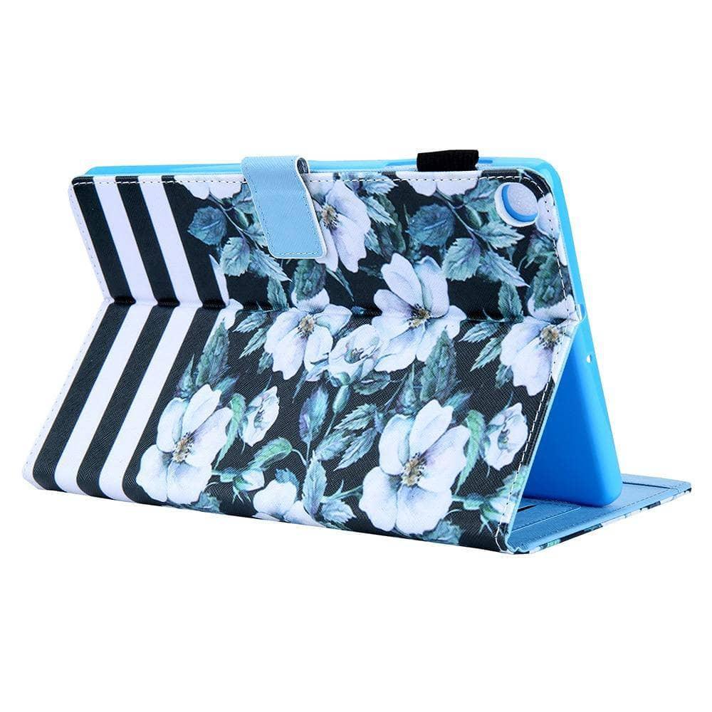 Samsung Galaxy Tab A 10.1 (2019) SM-T510/SM-T515 PU Leather Tablet Case - Cartoon Design Protective Cover for Kids | Perfect for School, Travel & Home Use