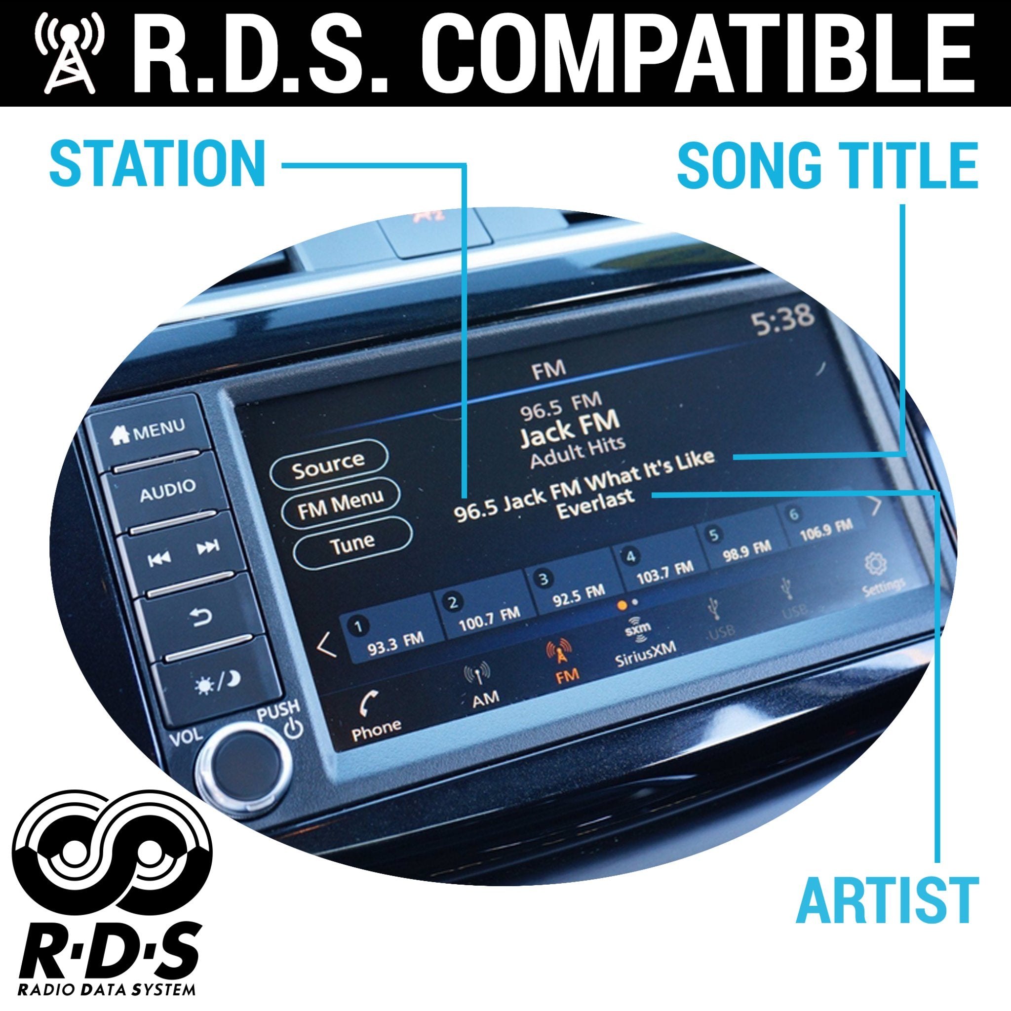 Vintage 1904 Rambler Model J AM/FM Radio with Hidden Antenna Kit - 12V Electric Car Radio - Perfect for Classic Car Restoration & Antique Vehicle Upgrades