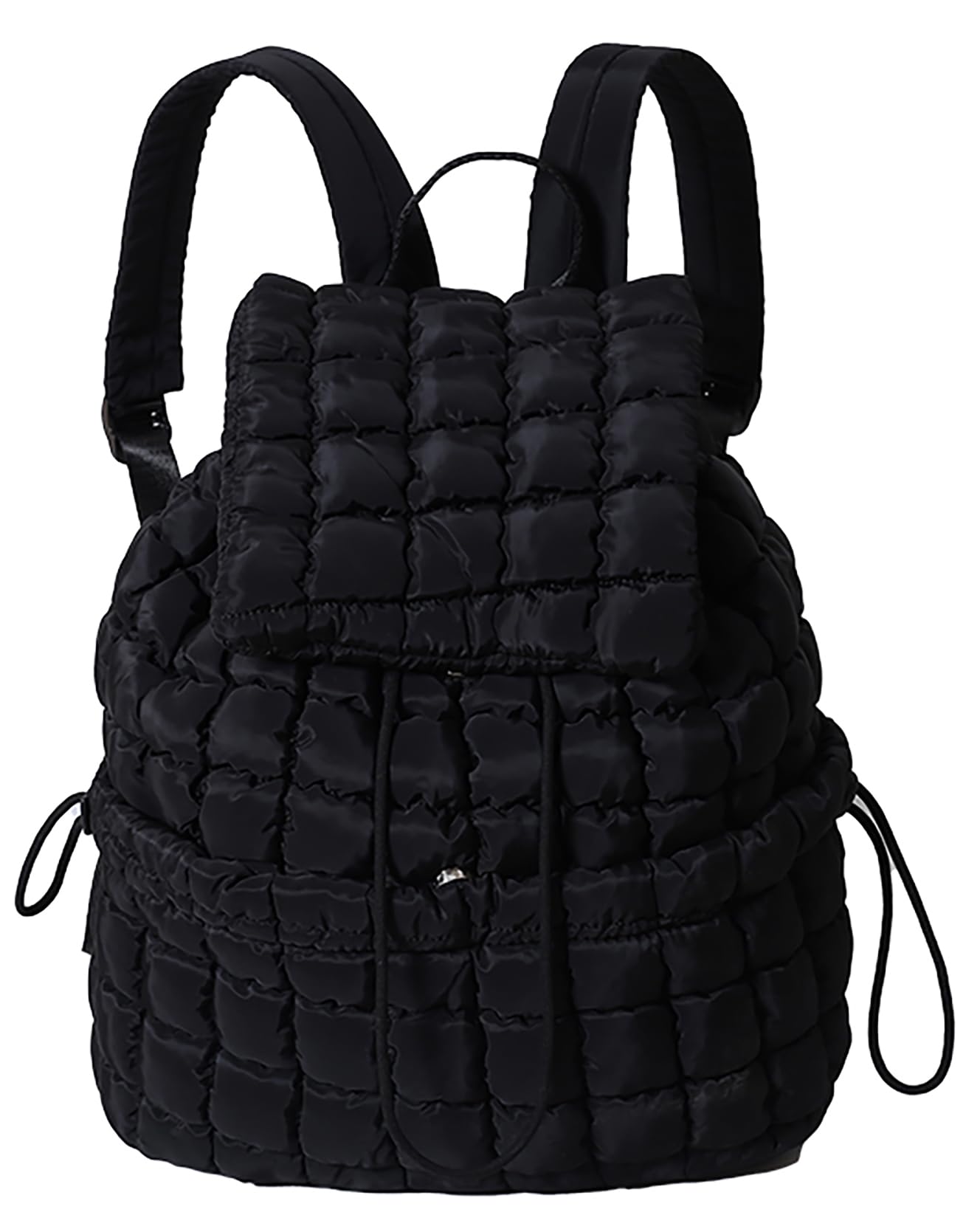 Quilted Backpack for Women - Lightweight Puffer Drawstring Hiking Backpack with Padding, Water-Resistant Travel Backpack for College, Gym & Outdoor Adventures | Perfect for School, Commuting & Weekend Getaways