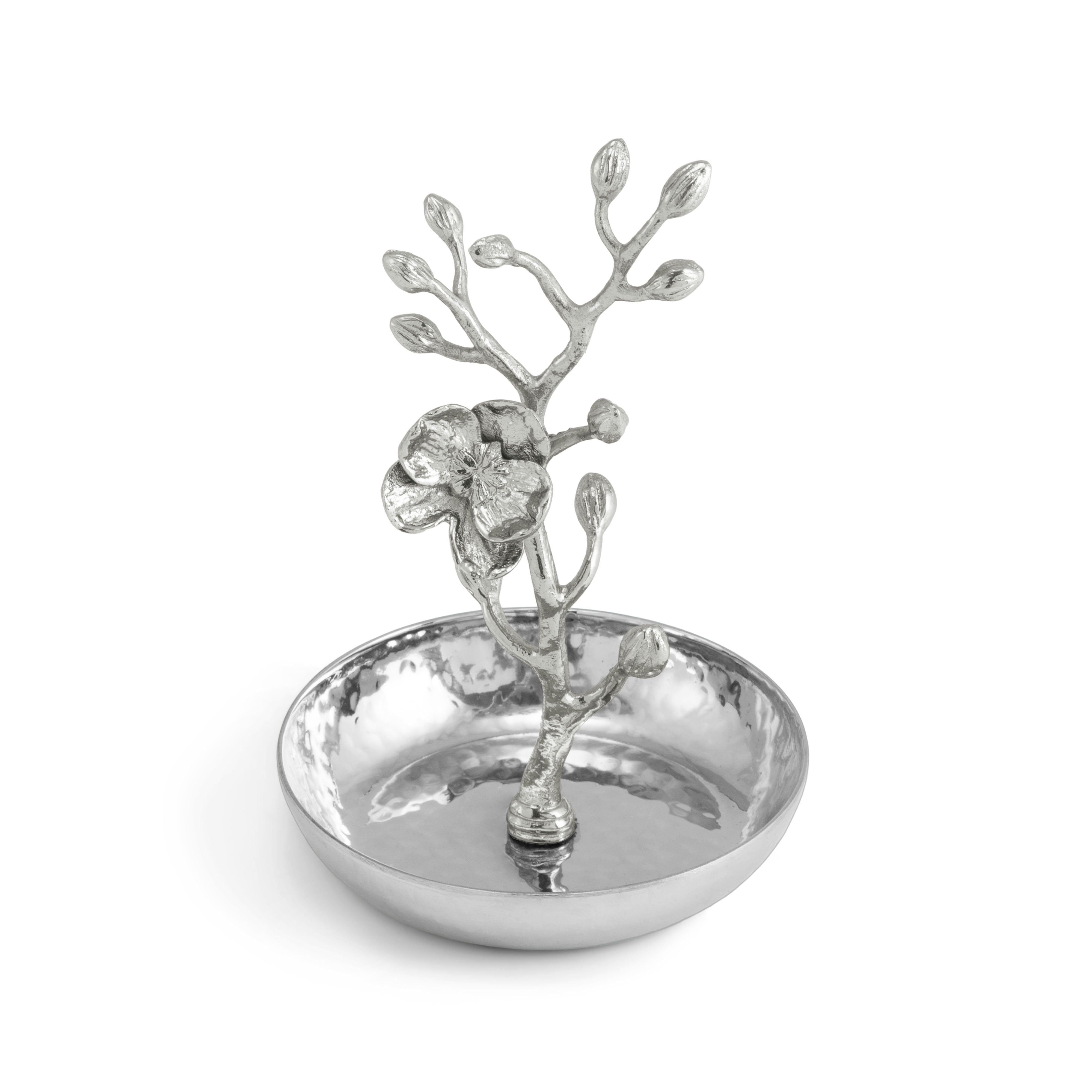 Elegant White Orchid Flower Ring for Women - Sterling Silver Floral Jewelry Gift for Her - Perfect for Weddings, Anniversaries & Special Occasions
