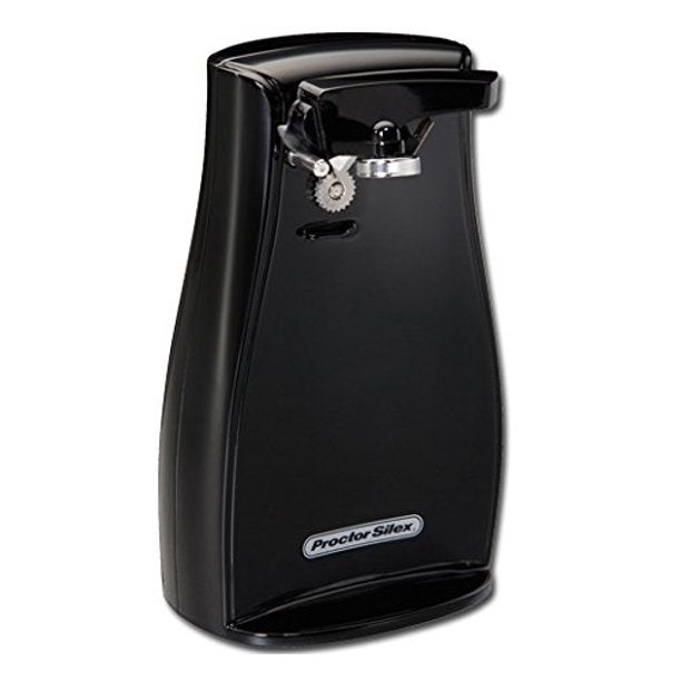 PROCTOR SILEX Electric Can Opener with Built-in Knife Sharpener - 75217F - Perfect for Kitchen, Camping & Emergency Preparedness