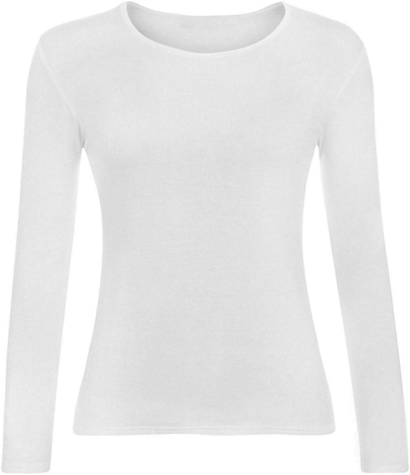 My Choice Stuff Women's Plain Long Sleeve Round Neck T-Shirt - Soft Stretchy Gym & Sports Top for Workouts, Yoga & Casual Wear