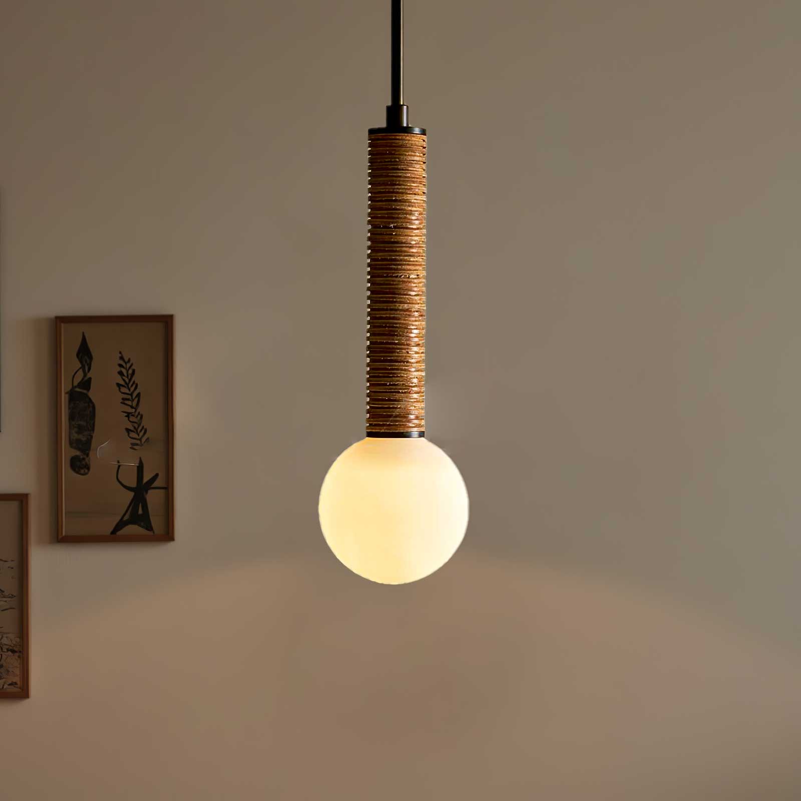 Lestro Modern Pendant Light - Elegant Hanging Ceiling Lamp for Kitchen Island, Dining Room & Bedroom Lighting - Adjustable Height, Dimmable LED Bulb Compatible