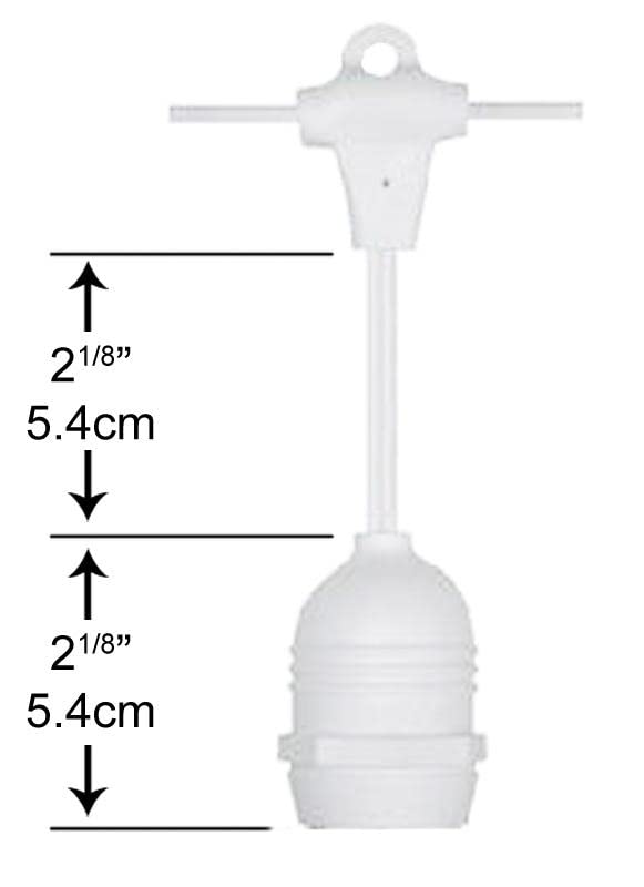 10 Pack Shatterproof LED String Lights Outdoor - 21FT Weatherproof White Cord with E26 Socket, Commercial Grade SJTW for Patio, Garden, Backyard, Wedding & Party Decor - PaperLanternStore.com