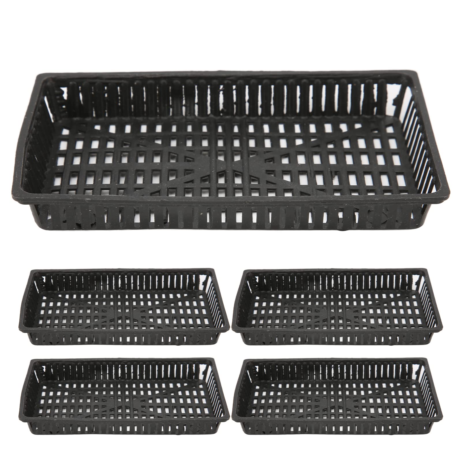 Reusable Fish Tank Planting Basket with Bottom Openings - Durable Anti-UV Aquarium Plant Cultivation Net Pots for Healthy Aquatic Plants | Perfect for Freshwater & Saltwater Tanks, Aquascaping & Fish Breeding