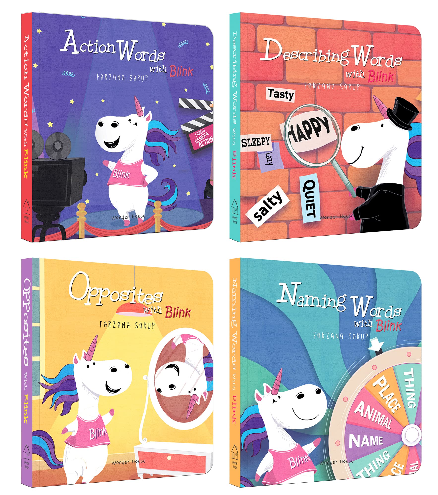 My First Words: Box Set of 4 Board Books for Babies & Toddlers - Early Learning, Vocabulary Building, and Educational Gift for Kids