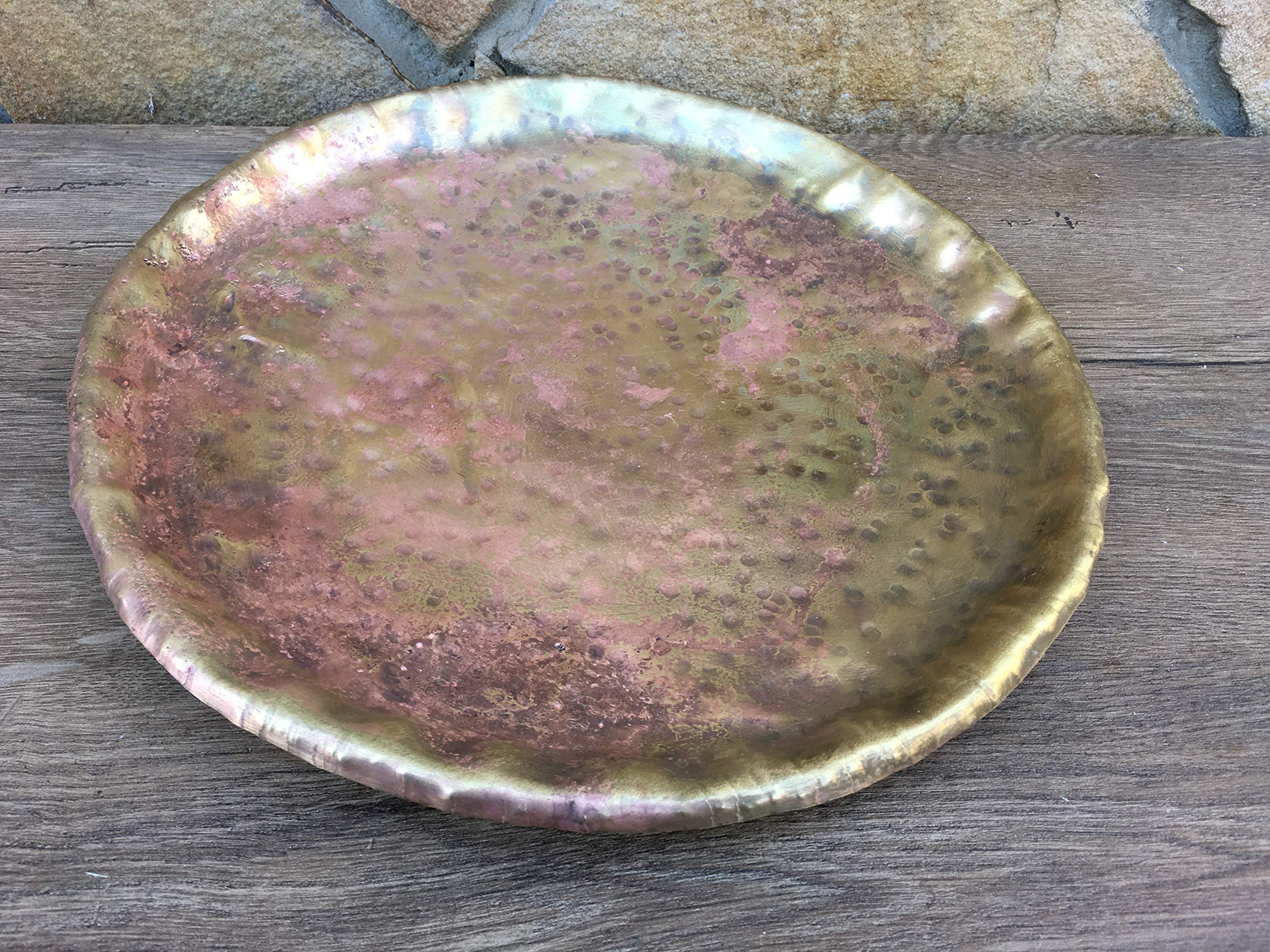 Bronze Tray & Bowl Set - Elegant Gift for Men & Anniversary - Home Decor & Dining