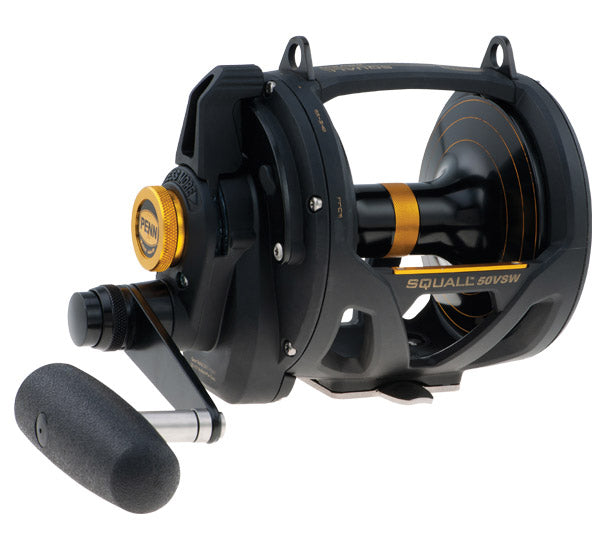 Penn Squall Lever Drag 2-Speed Conventional Fishing Reel - Saltwater & Freshwater Fishing for Tuna, Marlin & Big Game Fish