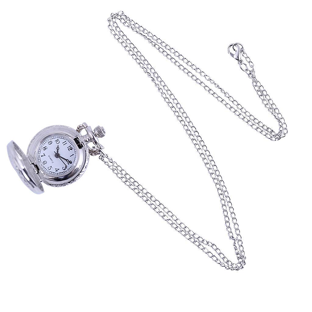 Classic Roman Quartz Vintage Pocket Watch with Vibration Bracelet - Round Scale Dial for Men & Women - Perfect Gift for Collectors & Vintage Lovers (Ideal for Steampunk Costumes, Historical Reenactments & Special Occasions)