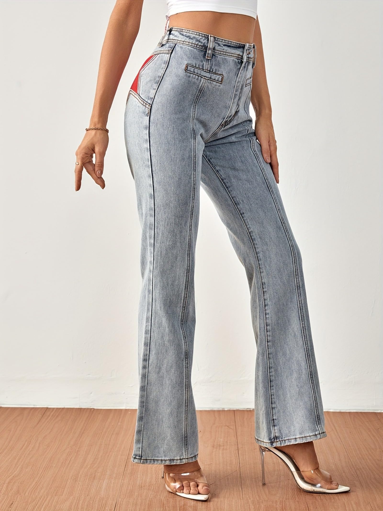 Y2K Retro Washed Cargo Pants - High Waist Wide Leg Parachute Jeans for Women | 90s Grunge Streetwear Fashion | Perfect for Casual Wear, Concerts & Vintage Outfits