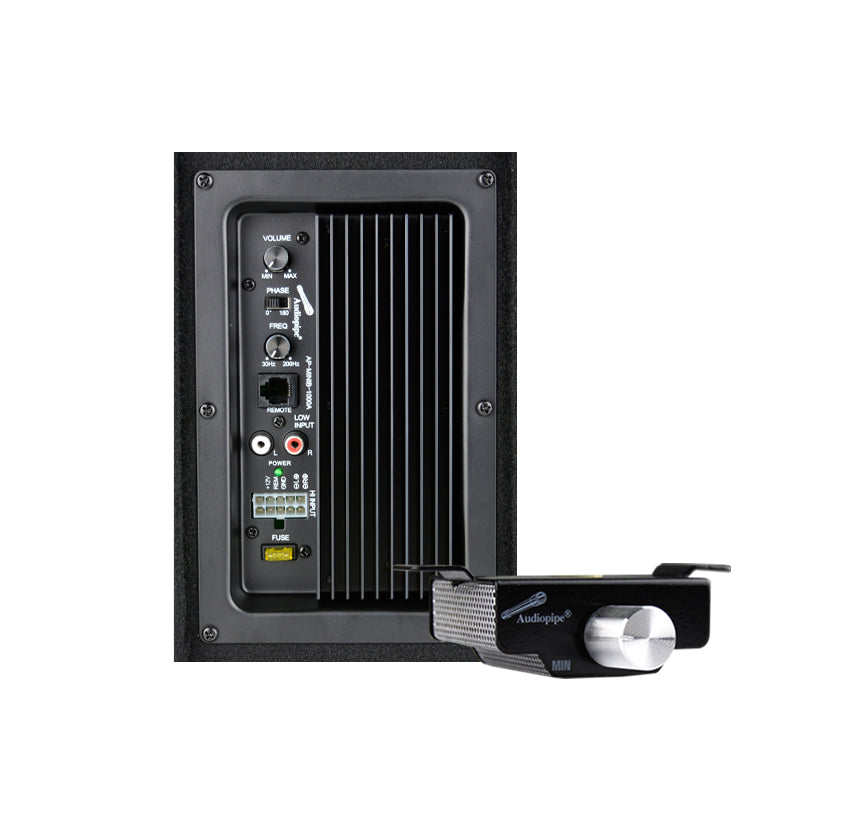 AP MINIB 1000A Single Ported Bass Enclosure - High Performance Subwoofer Box for Car Audio Systems | Perfect for Trucks, SUVs & Custom Car Stereo Setups