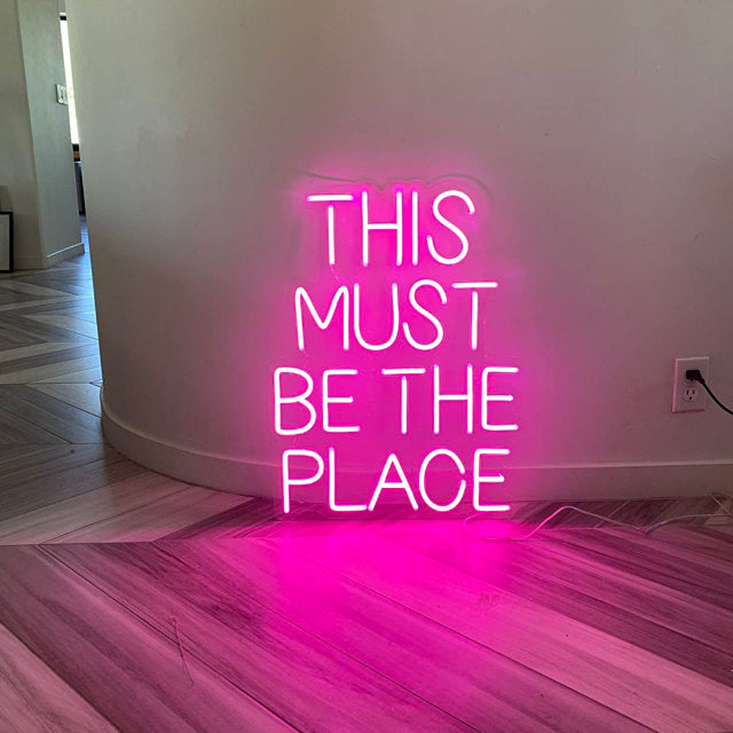 Custom Pink LED Neon Sign - Personalized Wall Decor for Weddings, Anniversaries & Parties | Durable Flex Neon Light for Home, Bar, Cafe & Event Decorations