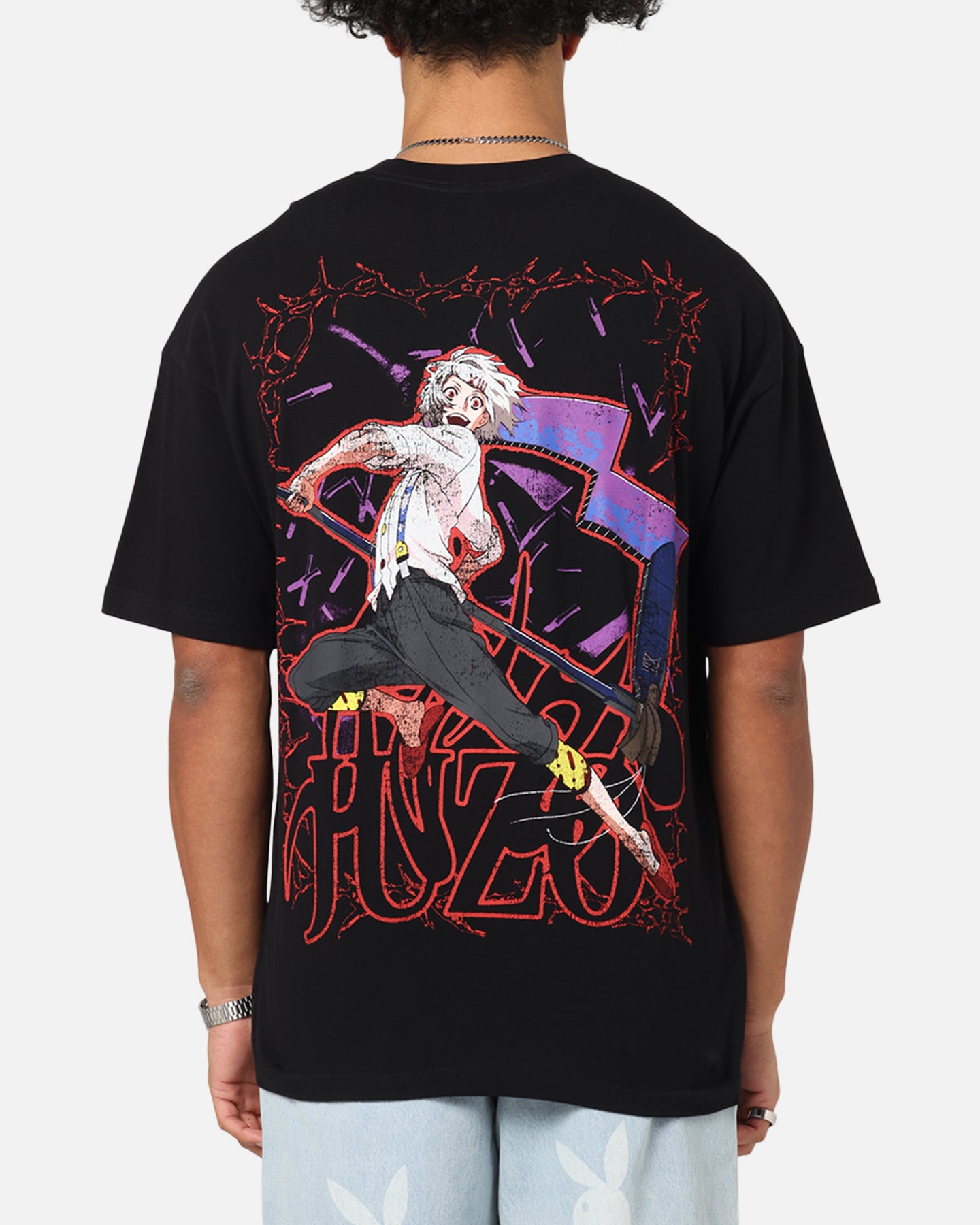 73 Studio X Tokyo Ghoul Juzo Vintage Graphic T-Shirt - Black Anime Cosplay Tee for Fans & Collectors - Perfect for Conventions, Casual Wear & Gift Giving