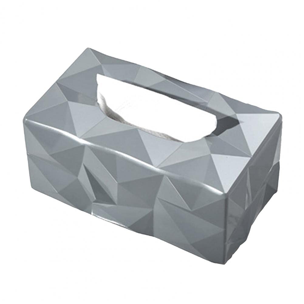 Nordic Style Waterproof Melamine Tissue Box Cover - Rectangle Desktop Storage Organizer for Home & Office | Durable & Wear-Resistant | White   Perfect for living rooms, bedrooms, offices and bathrooms - keeps tissues dry and adds stylish decor to any space.