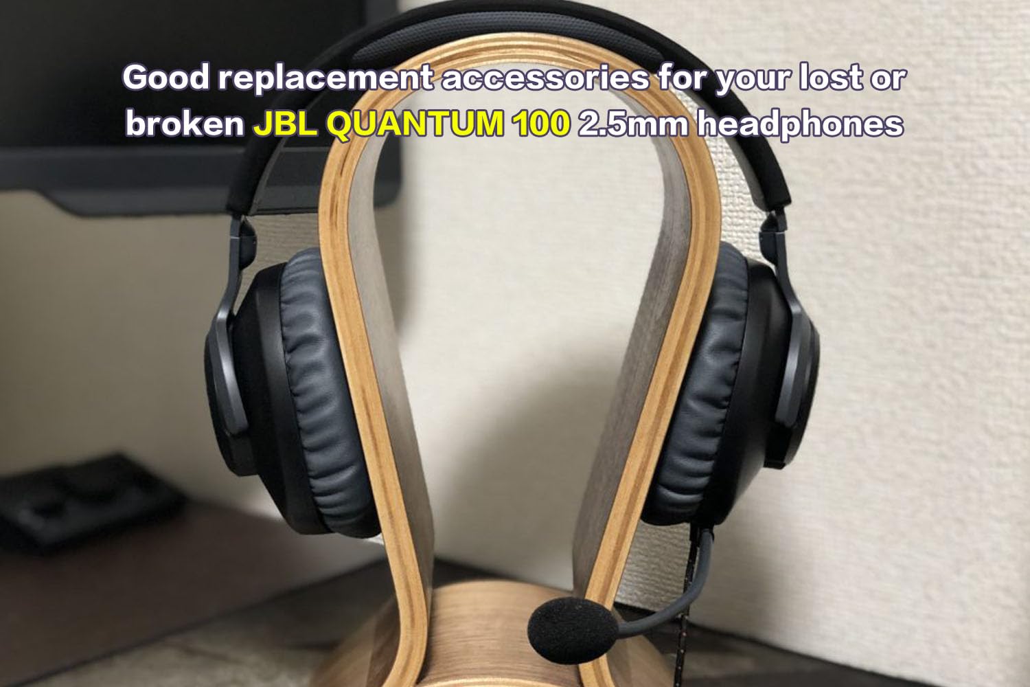 JBL Quantum 100 (Q100) Replacement Gaming Microphone - 2.5mm Detachable Mic for PC, Xbox, PS5, Switch & Mac - Perfect for Streaming, Voice Chat & Online Gaming