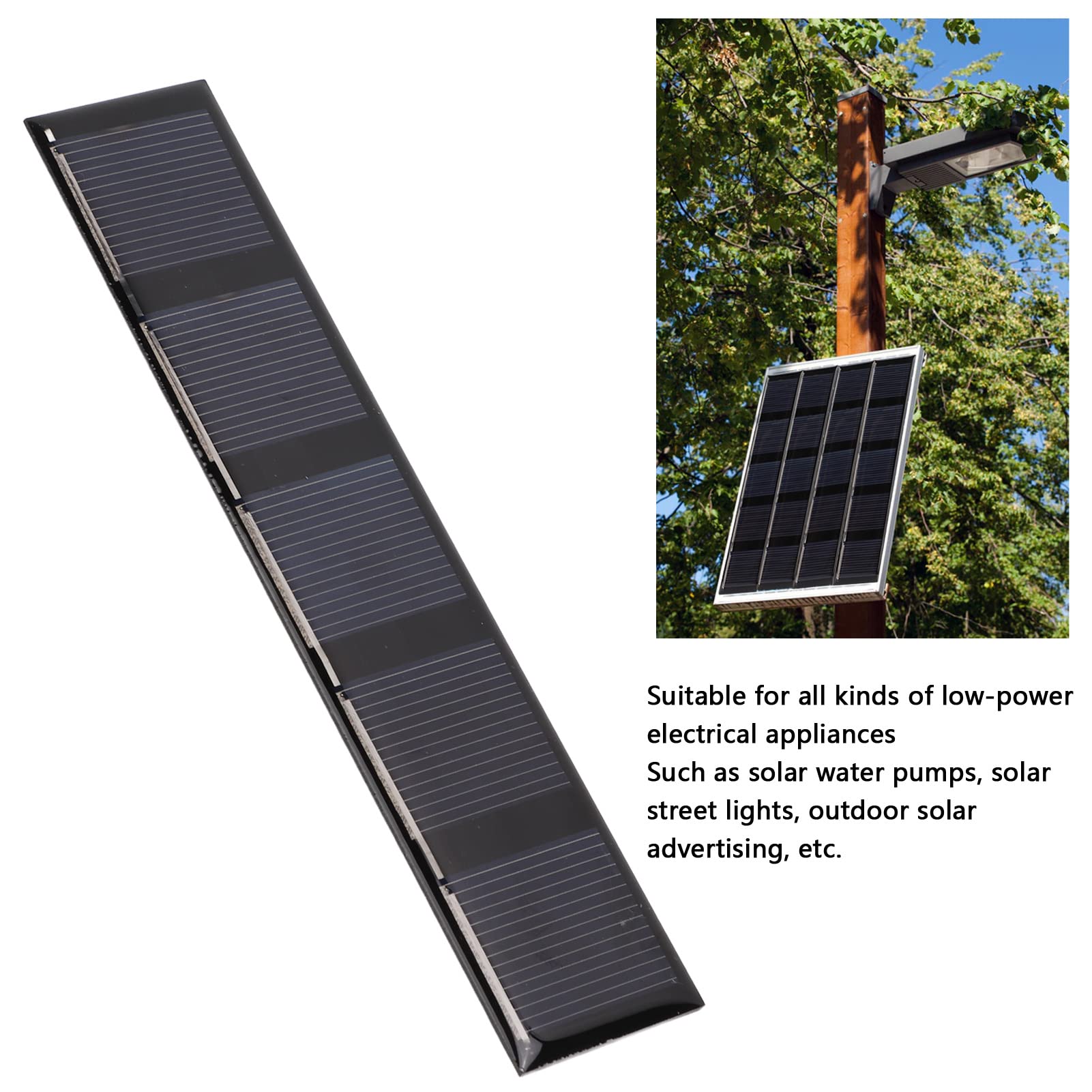 High Efficiency 0.5W 2.5V Solar Panel Kit - DIY Solar Power System for Water Pumps, Street Lights & Outdoor Lighting | Portable Renewable Energy Solution for Home, Garden & Camping