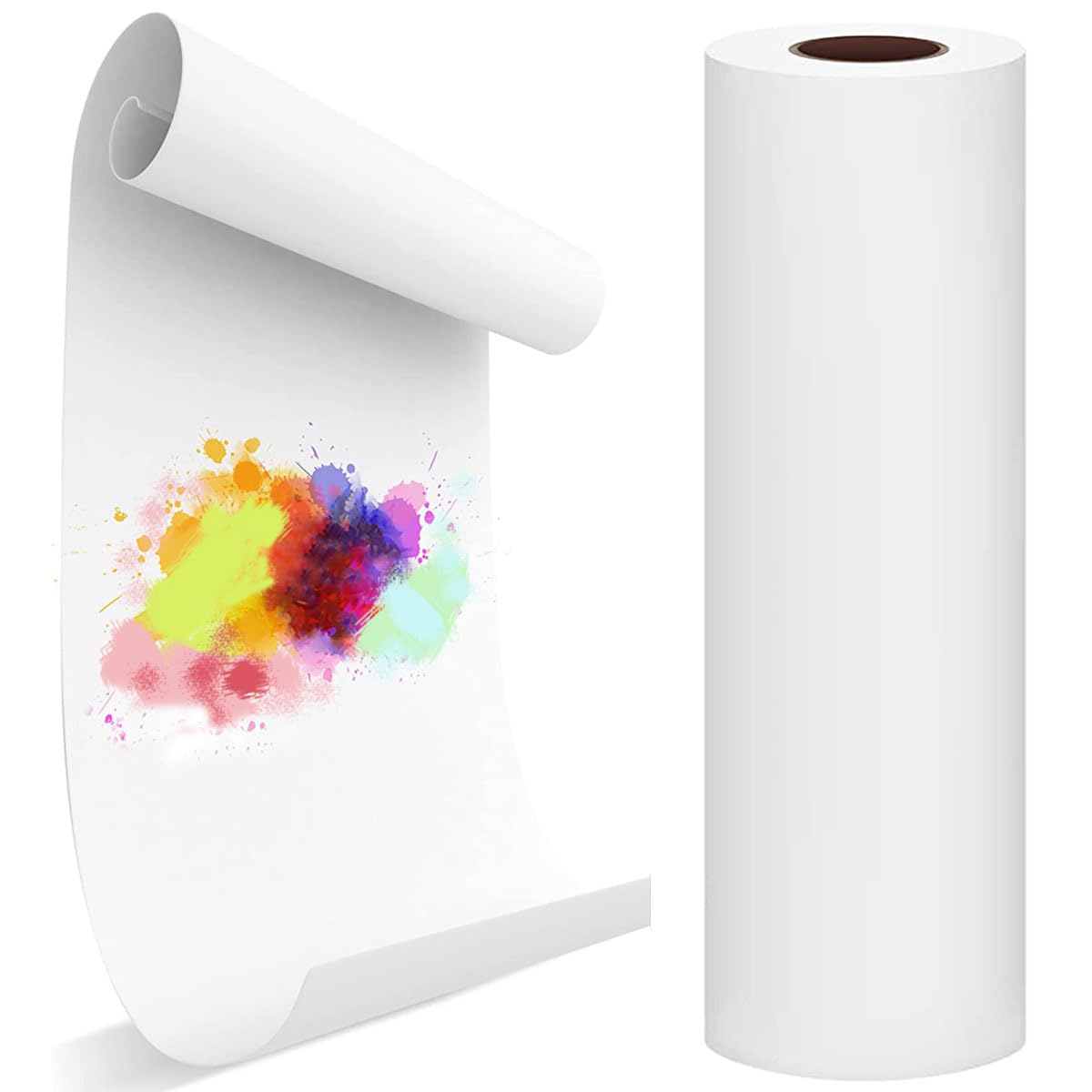 18x132 Feet Easel Paper Roll - White Drawing Paper for Kids Art Easel, Classroom & Craft Projects - 1 Pack (18