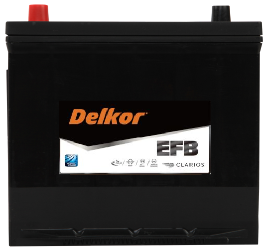 Delkor Q85REFB EFB Battery 55D23R - Replacement for Varta Q85REFB | High-Performance Car Battery for Reliable Starting Power in Cold Weather & Daily Commuting