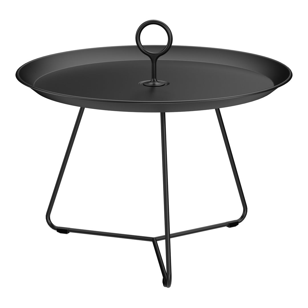 Sturdy Eyelet Outdoor Tray Table - Portable Side Table for Patio, Garden, Pool & Camping - Perfect for Drinks, Snacks & Decor