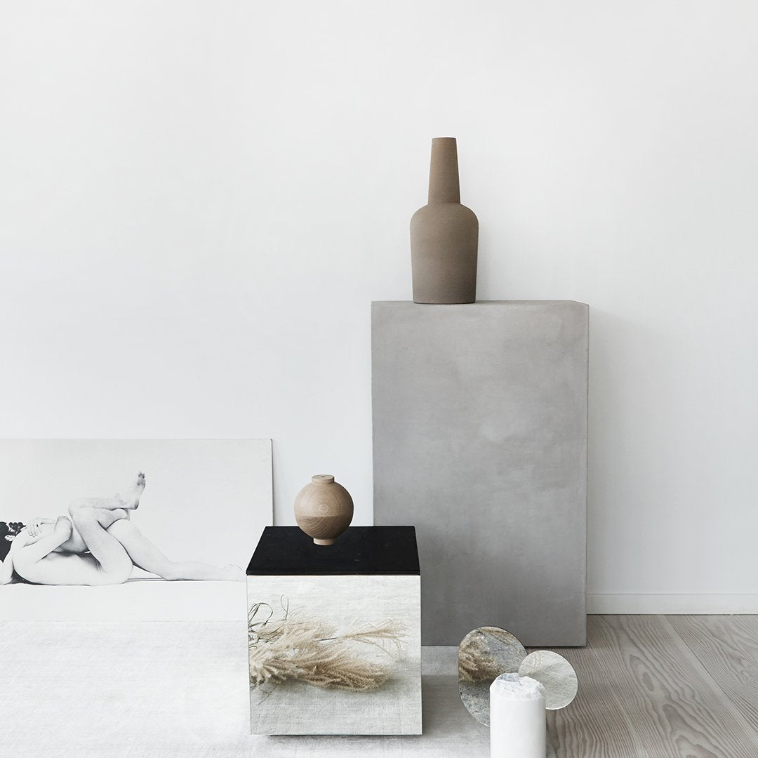 Kristina Dam Studio Dome Vase - Modern Ceramic Home Decor for Living Room, Bedroom & Office - Perfect for Flowers, Plants & Centerpieces