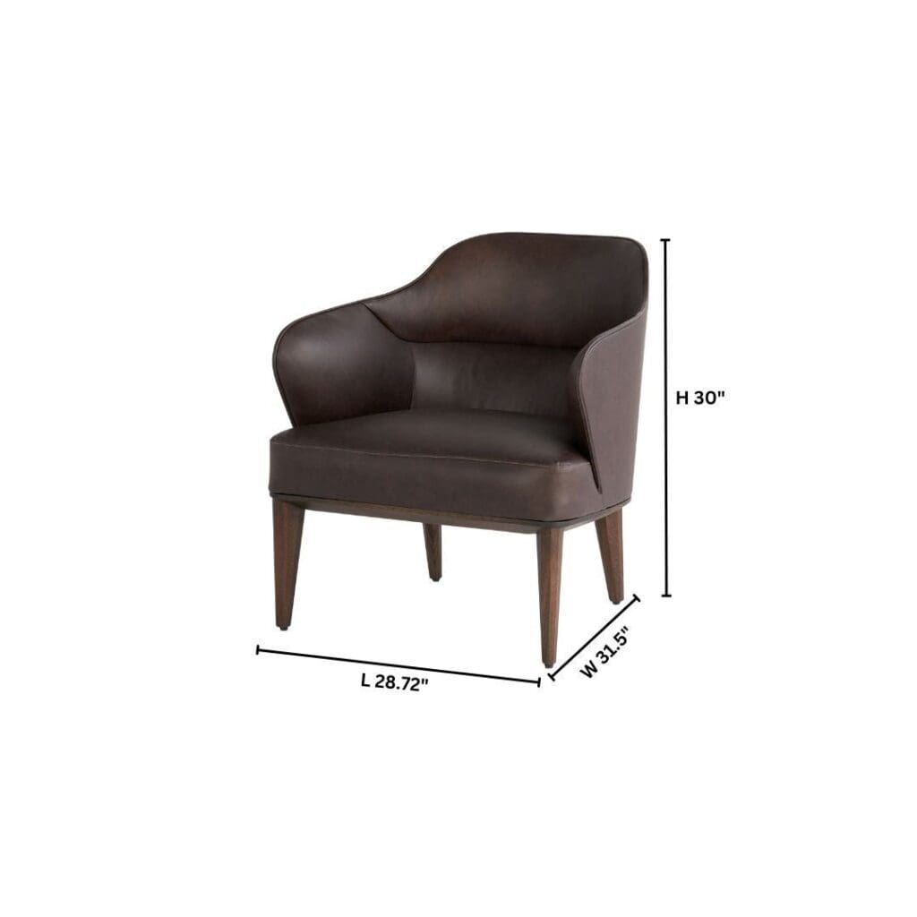 Cyan Design 11725 Agata Chair Dark Brown - Modern Dining Room Chair for Home & Restaurant Use