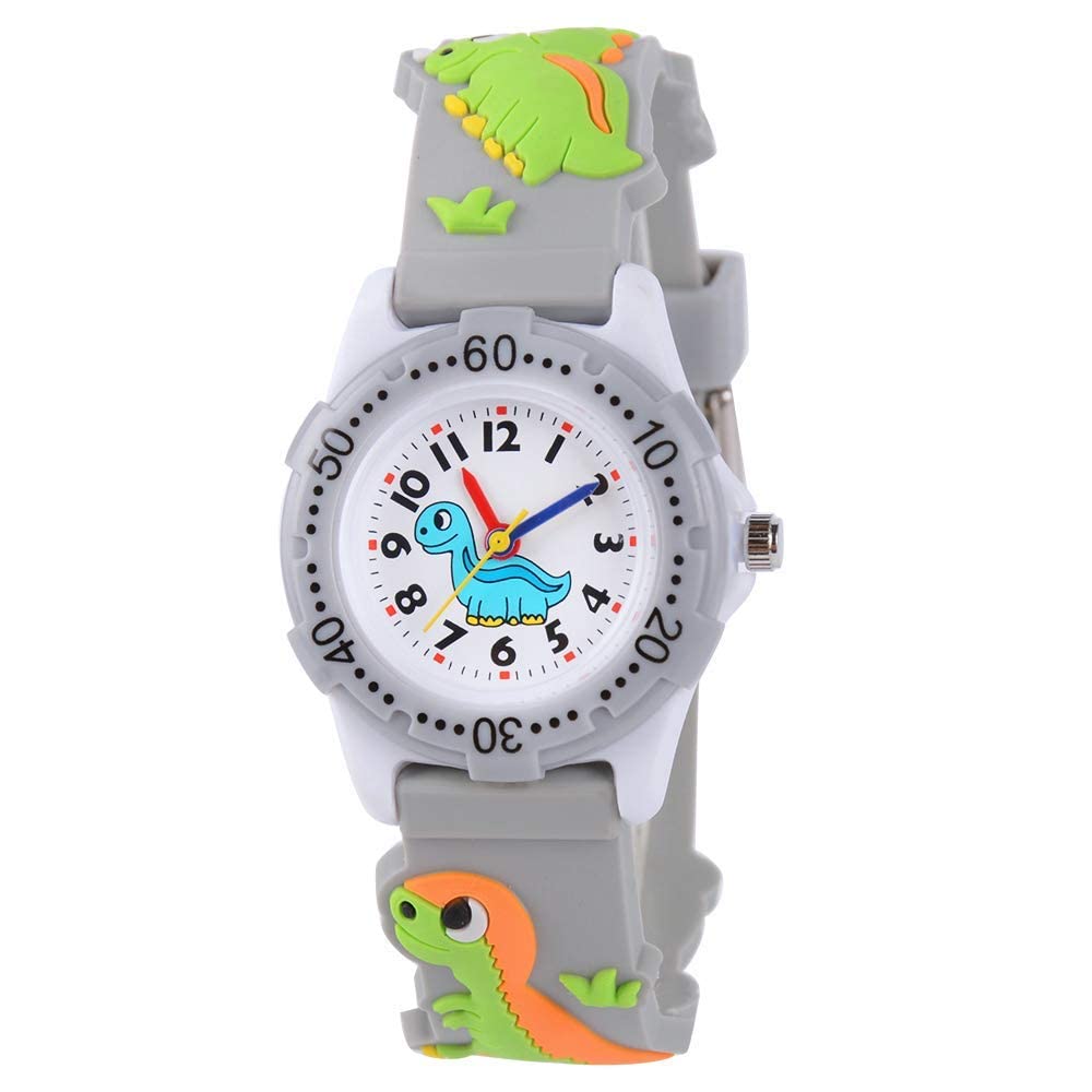 **Waterproof Kids Watches for Boys & Girls Ages 3-10 - Digital Analog Wristwatch with 3D Cute Cartoon Silicone Band - Perfect for School, Playtime & Outdoor Activities**