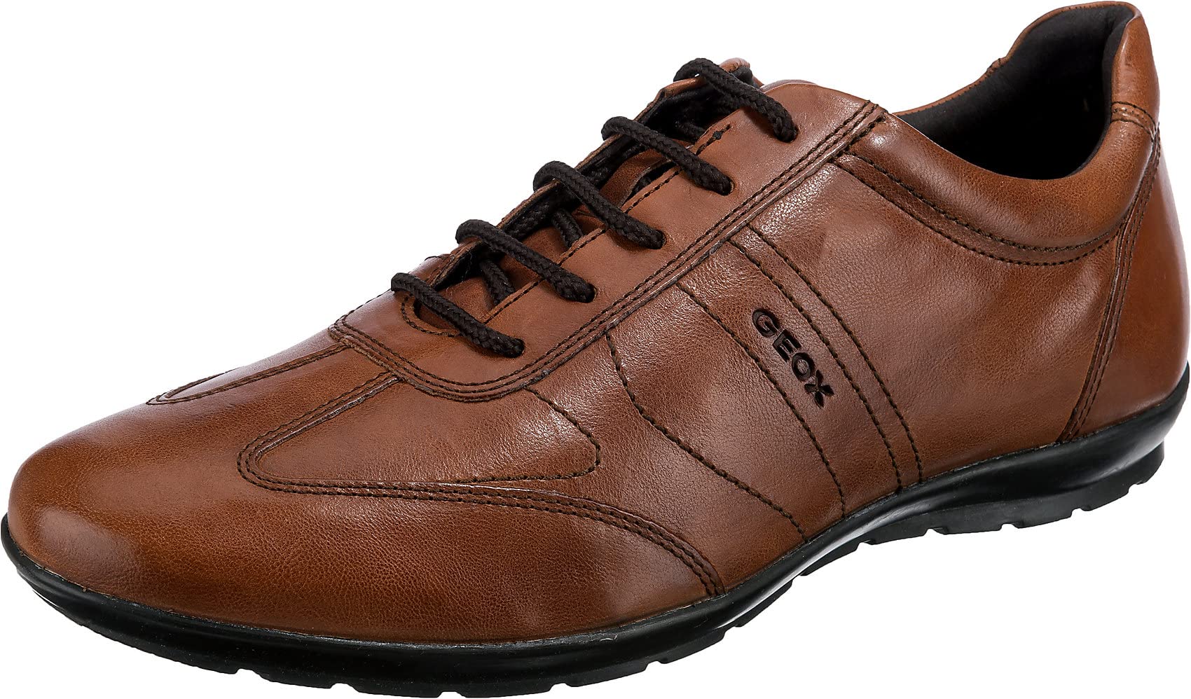 Geox Men's Breathable Oxford Shoes for Business & Casual Wear | Comfortable Leather Dress Shoes for Office, Travel & Formal Events